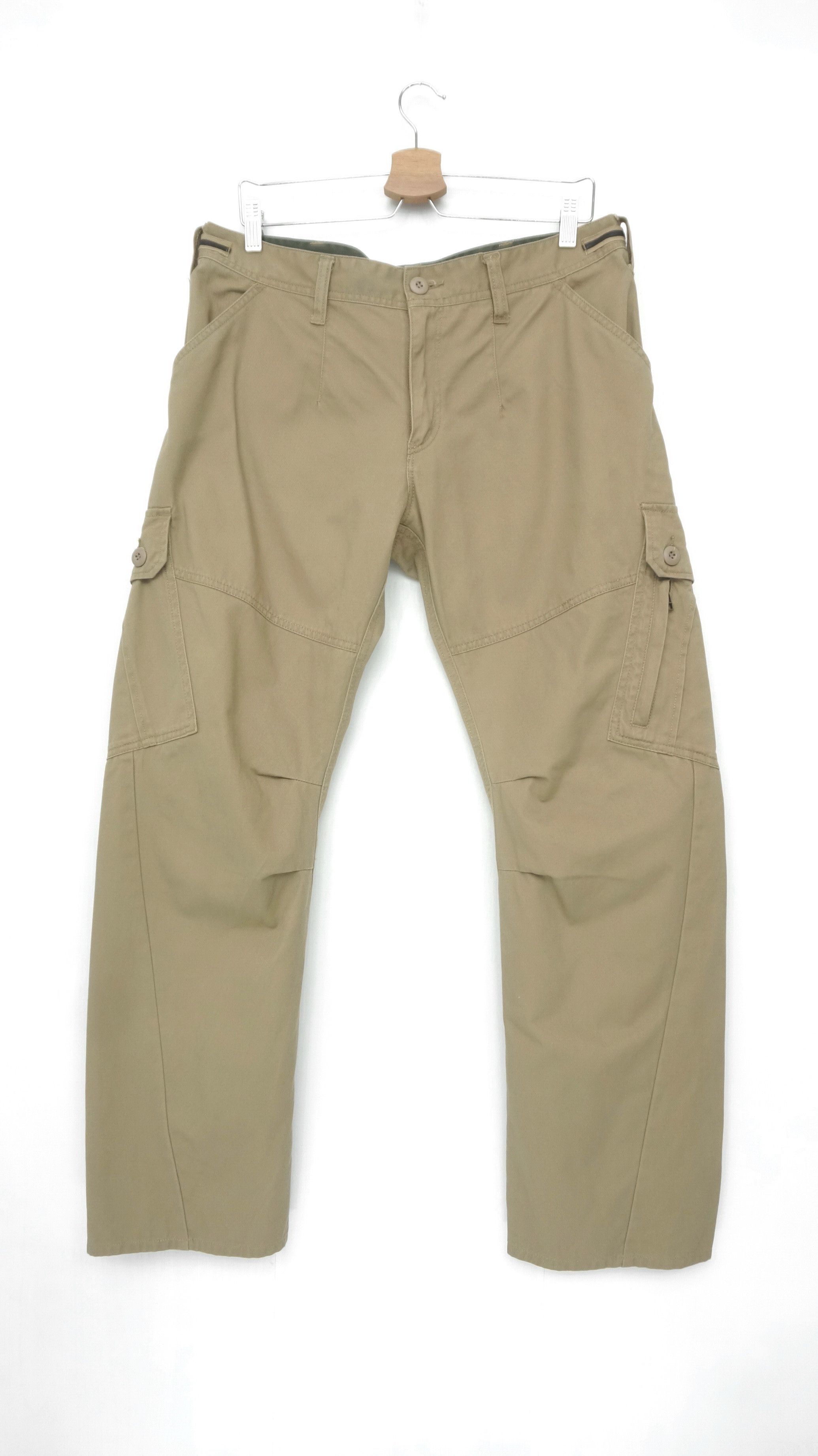 Japanese Brand AVAIL Jeans Japanese Slim Fit Slanted Pocket Cargo Pants Size US 33 - 2 Thumbnail