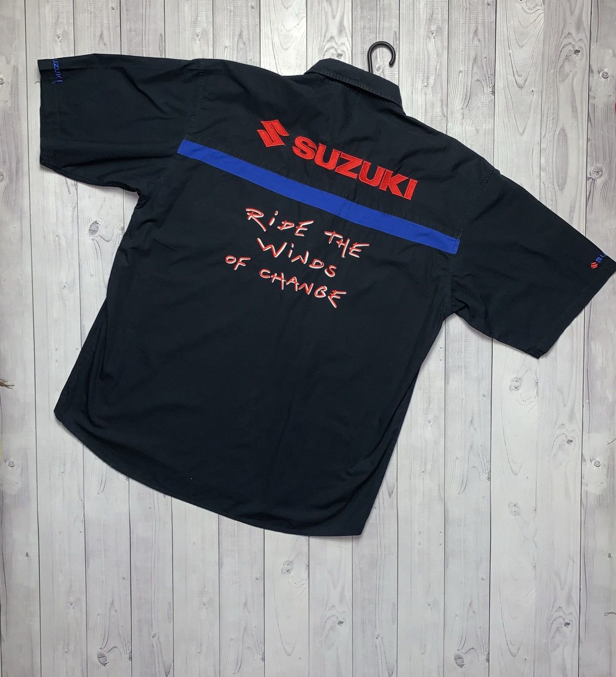 Vintage Suzuki racing Moto shirt logo size XL
