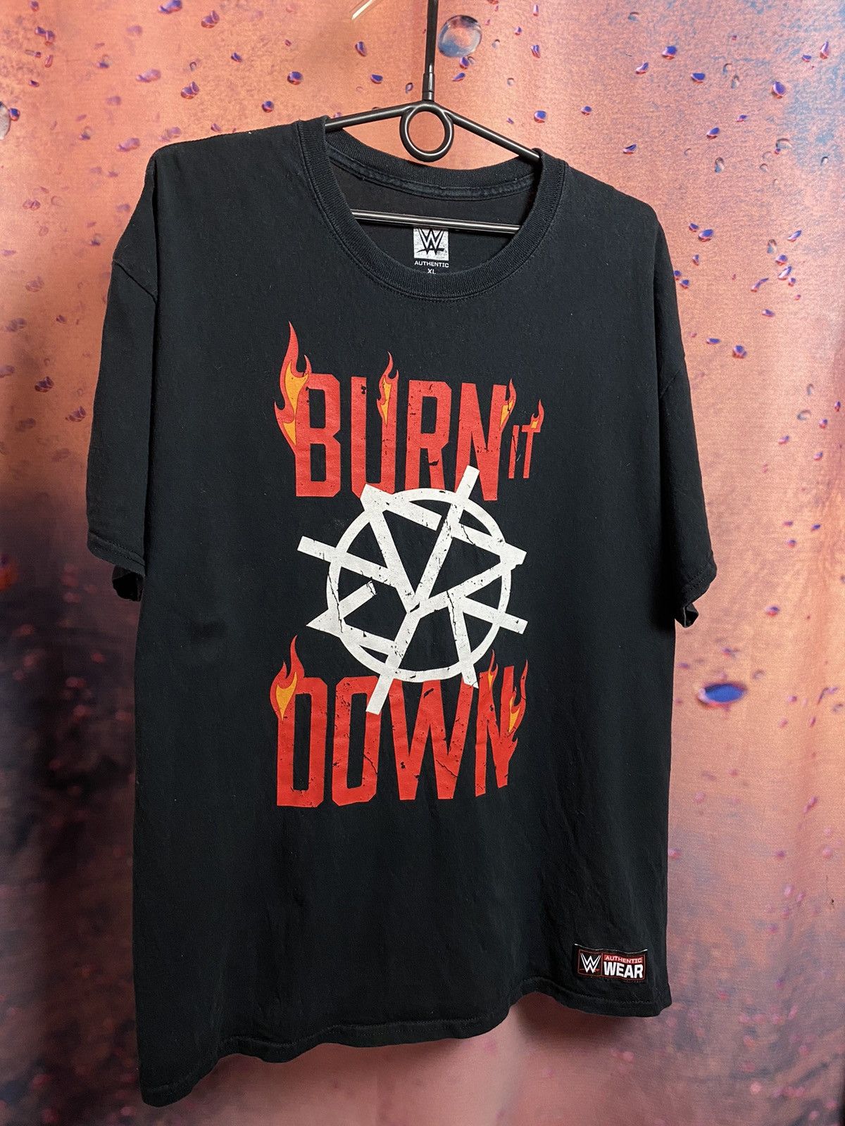 Vintage × WWE × WWF Vintage Burn It Down wwe wwf tee Size US XL / EU 56 / 4 - 2 Thumbnail