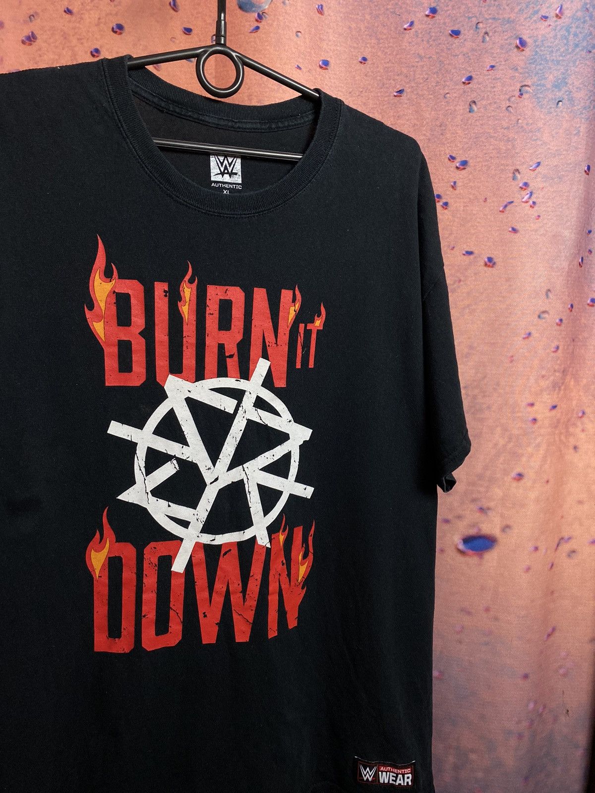 Vintage × WWE × WWF Vintage Burn It Down wwe wwf tee Size US XL / EU 56 / 4 - 1 Thumbnail