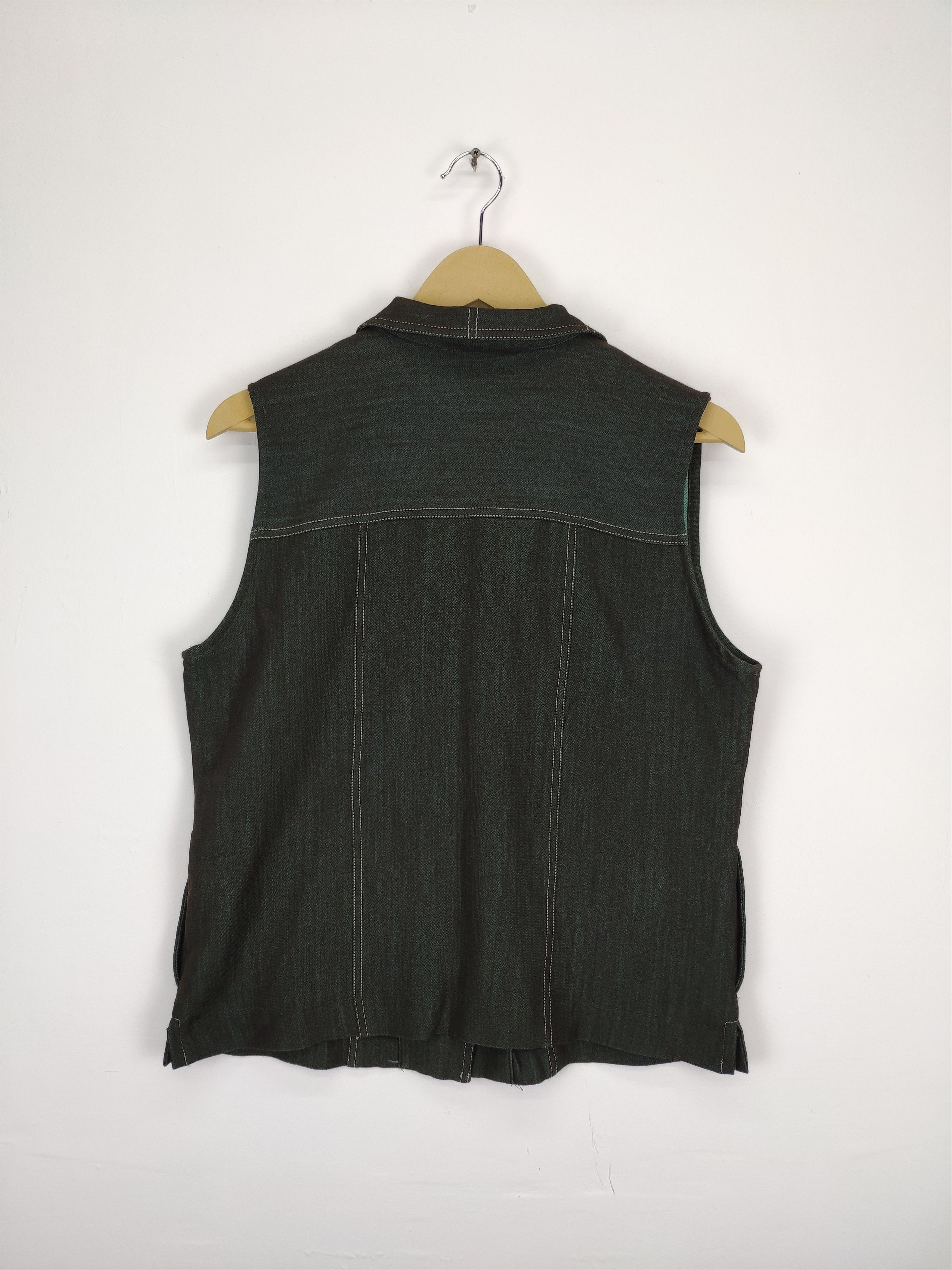 Japanese Brand Vintage Vest Denim Style Japanese Brand Size M / US 6-8 / IT 42-44 - 11 Thumbnail