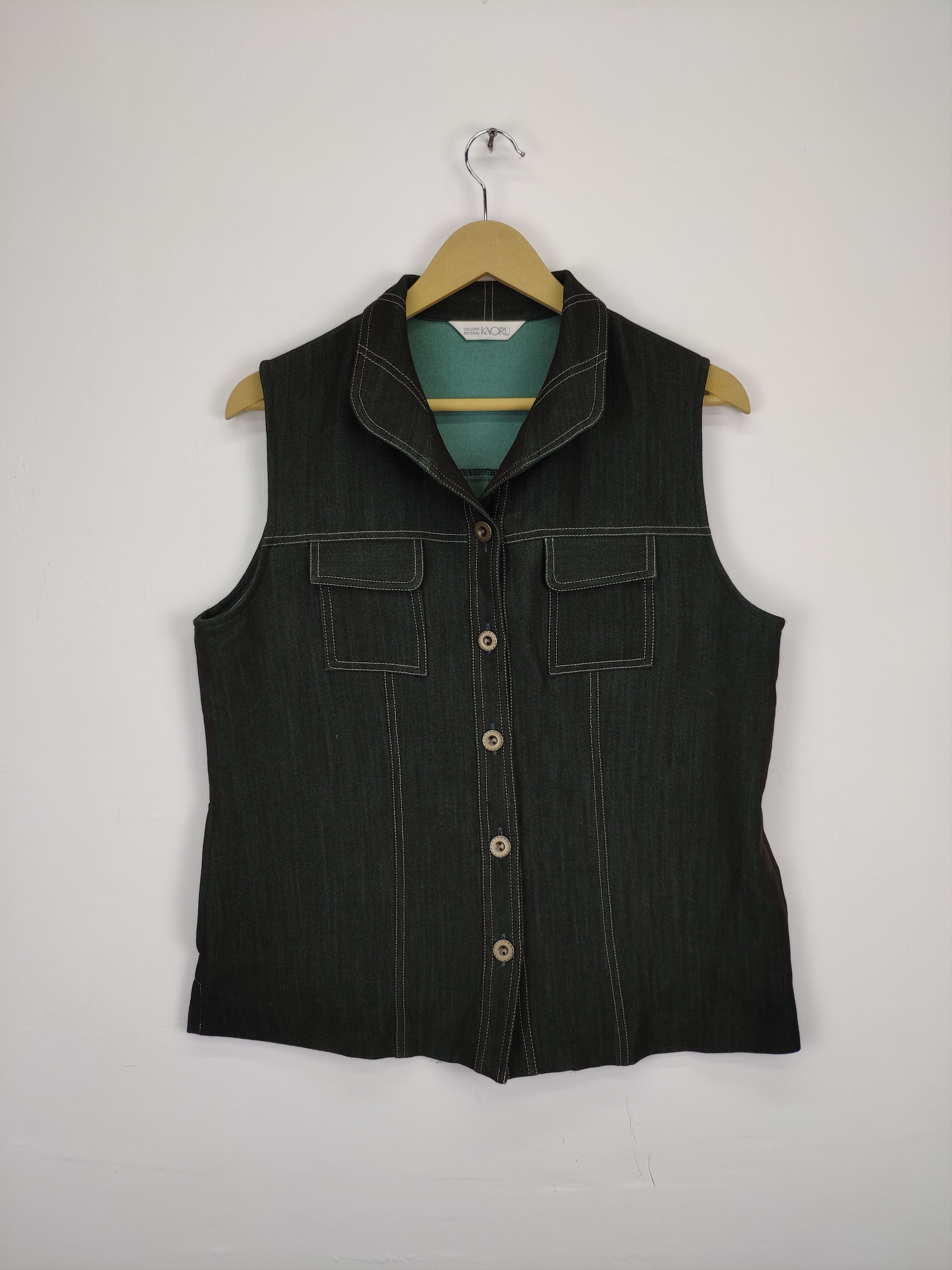 Japanese Brand Vintage Vest Denim Style Japanese Brand Size M / US 6-8 / IT 42-44 - 1 Thumbnail