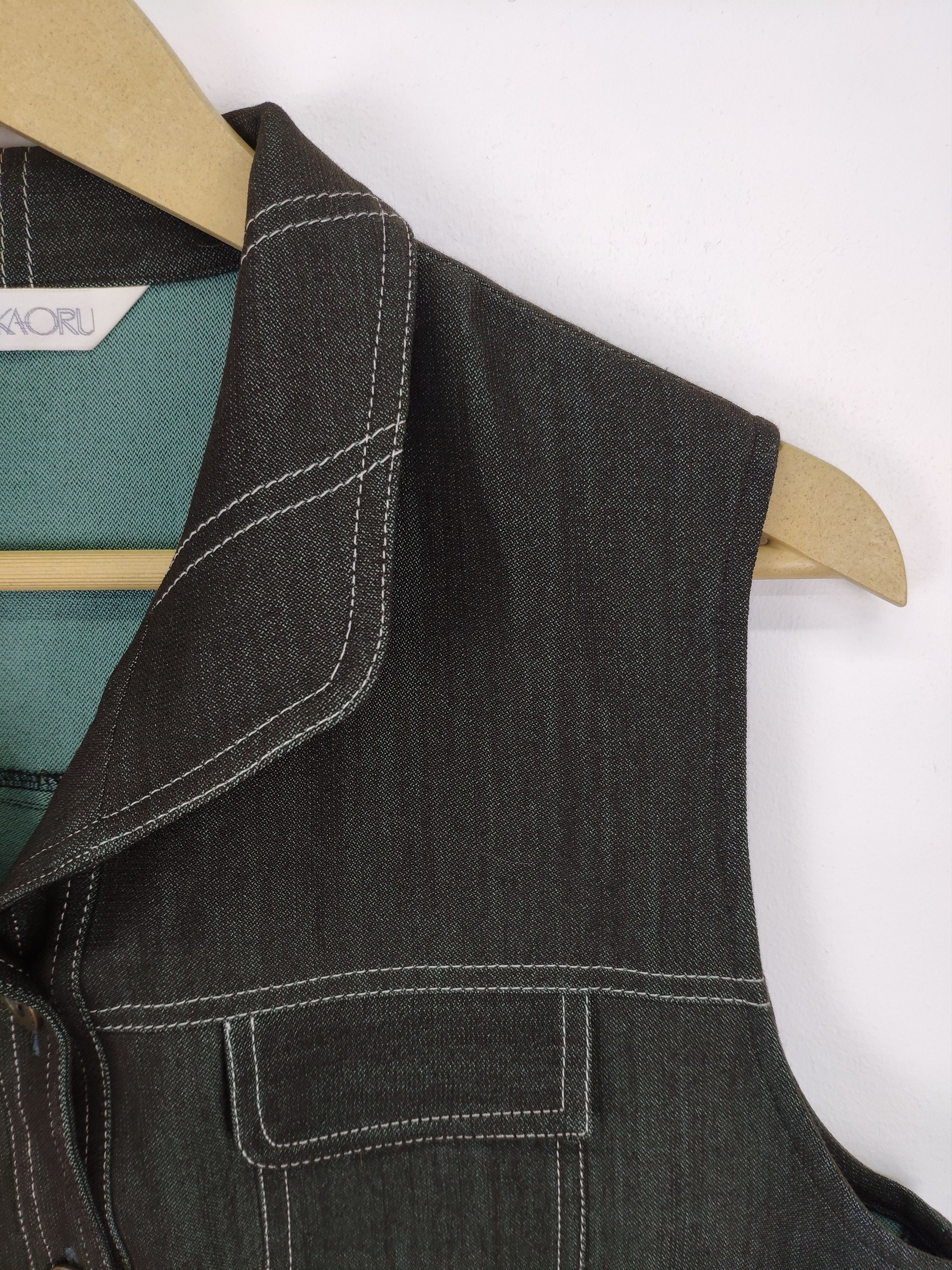 Japanese Brand Vintage Vest Denim Style Japanese Brand Size M / US 6-8 / IT 42-44 - 4 Thumbnail
