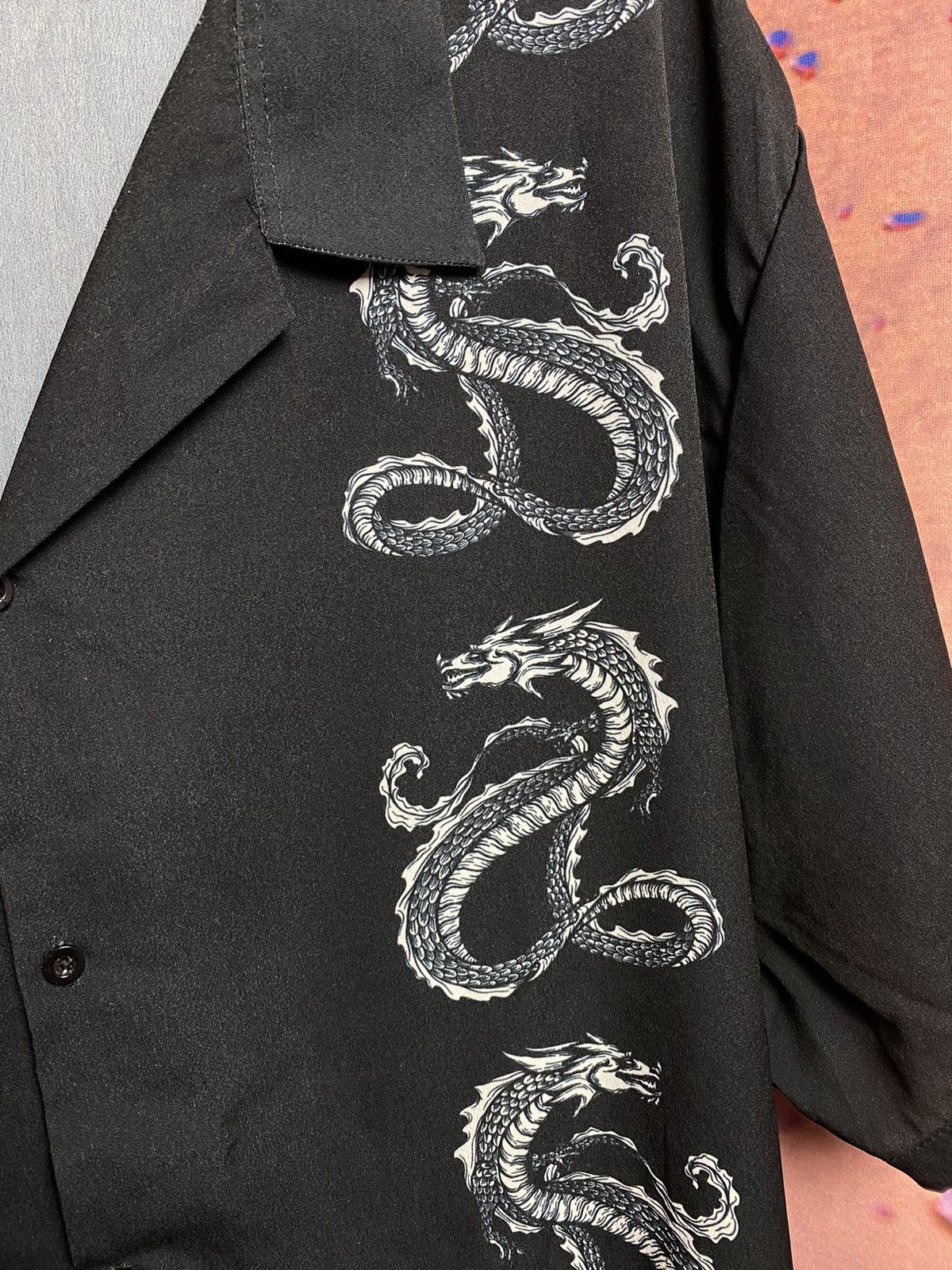 Vintage Vintage dragon logo Japanese shirt Size US XXL / EU 58 / 5 - 3 Thumbnail