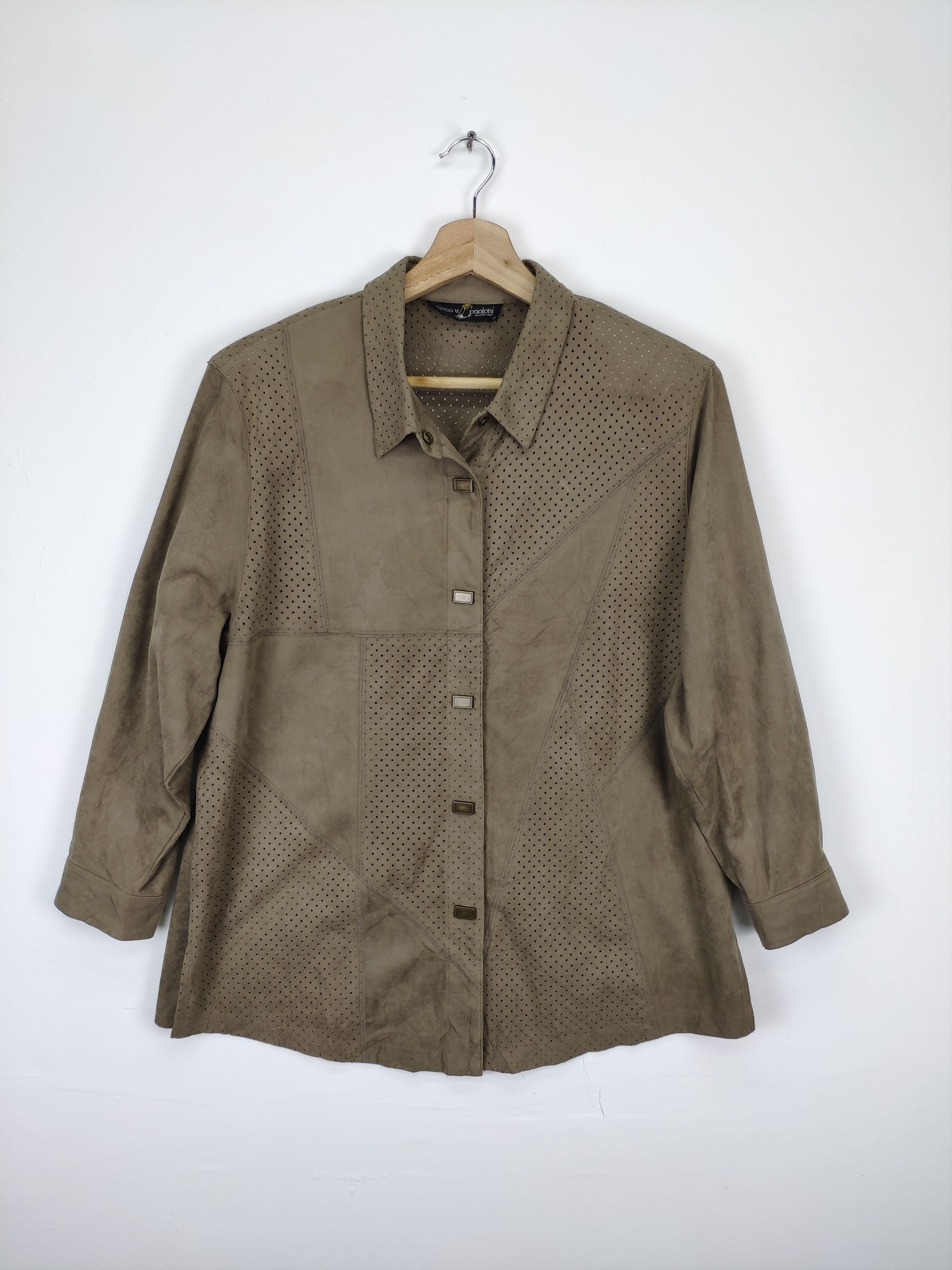 Designer × Vintage Vintage Snap Button Shirt by Franca V. Paoloni Size M / US 6-8 / IT 42-44 - 1 Thumbnail