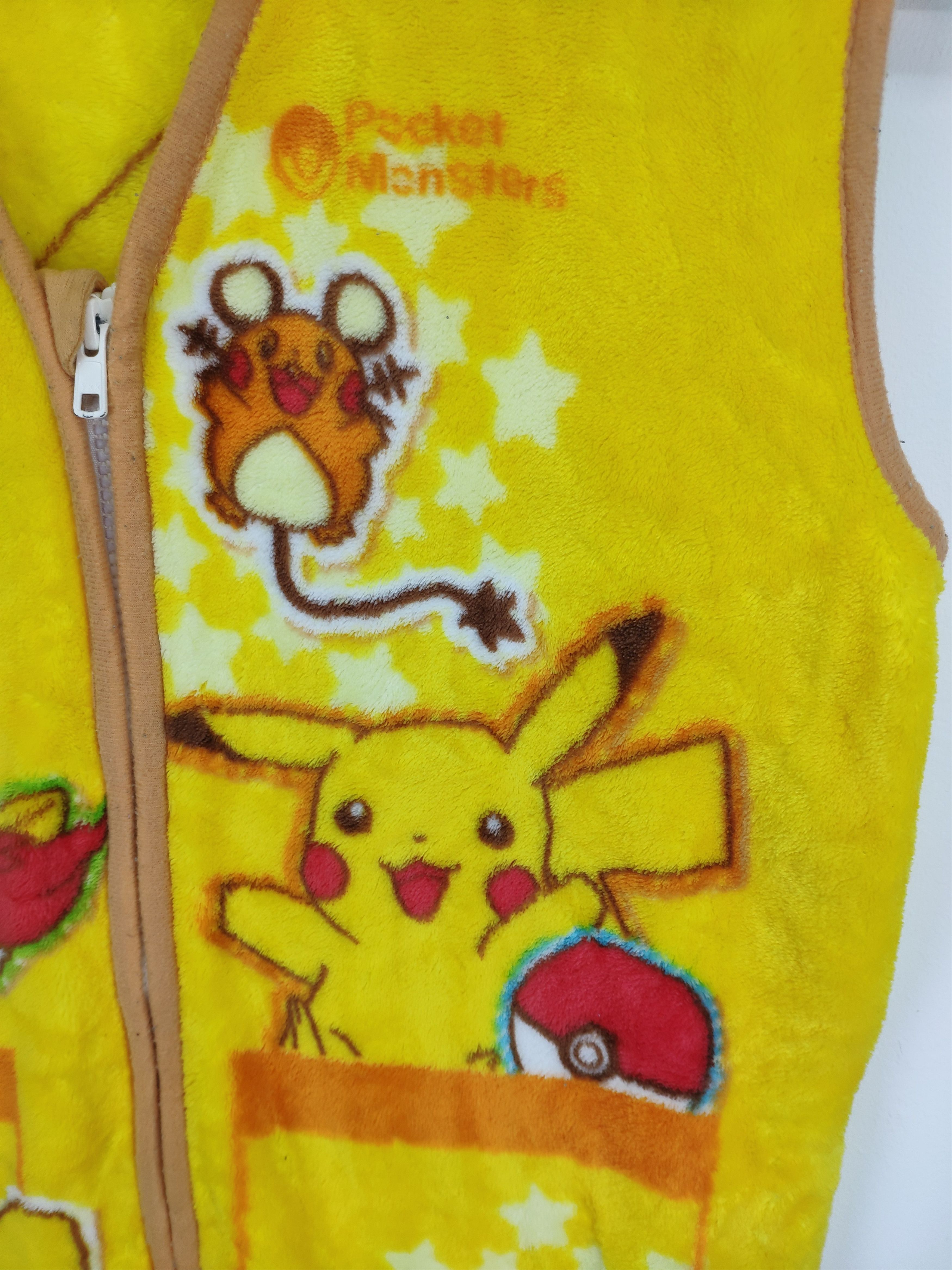 Anime × Japanese Brand × Pokemon Vintage Pokemon Fleece Vest All Over Print Size US S / EU 44-46 / 1 - 4 Thumbnail