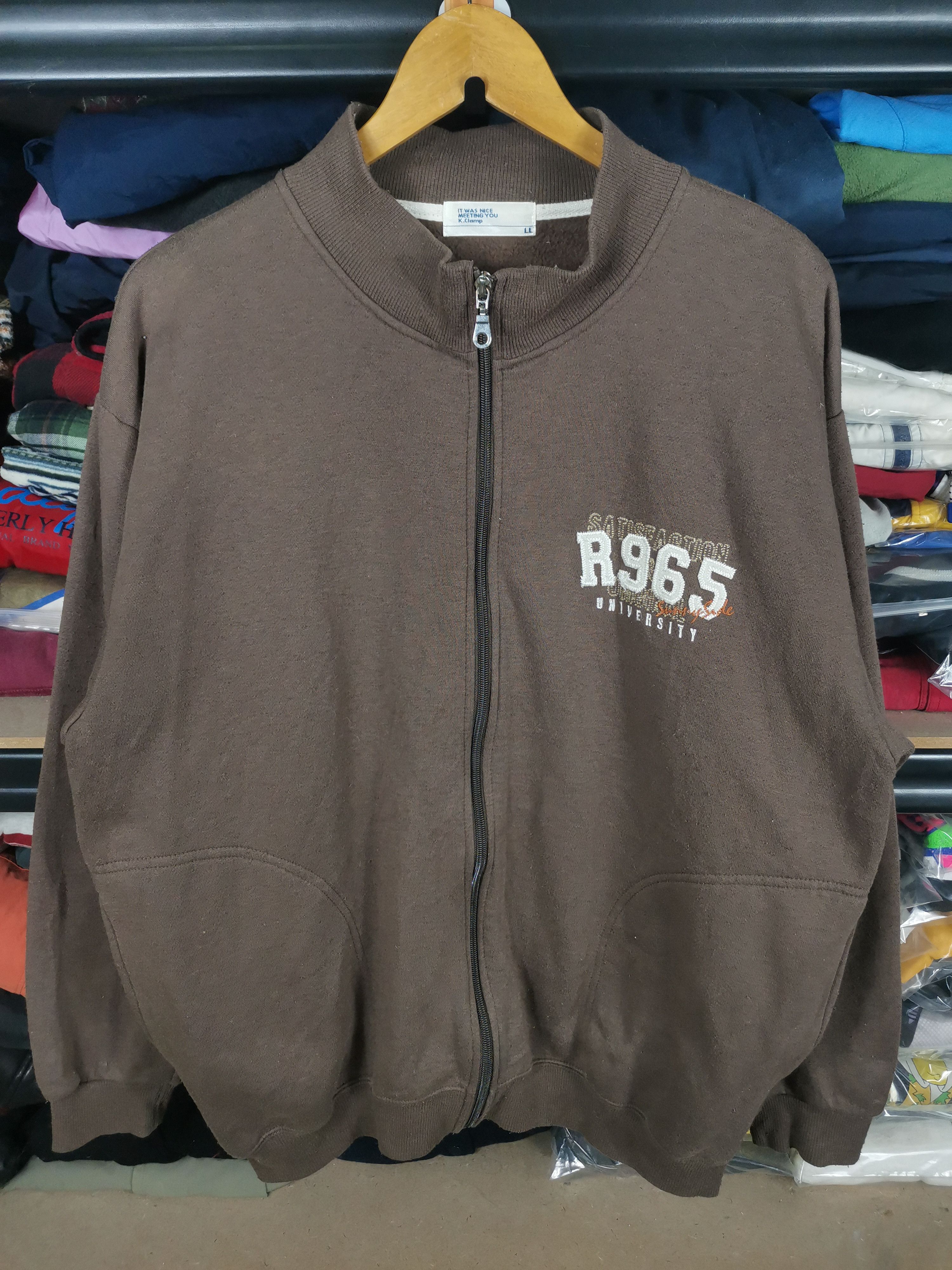 Vintage Vintage University Sweater Jacket Hype Colour Size US XL / EU 56 / 4 - 1 Thumbnail