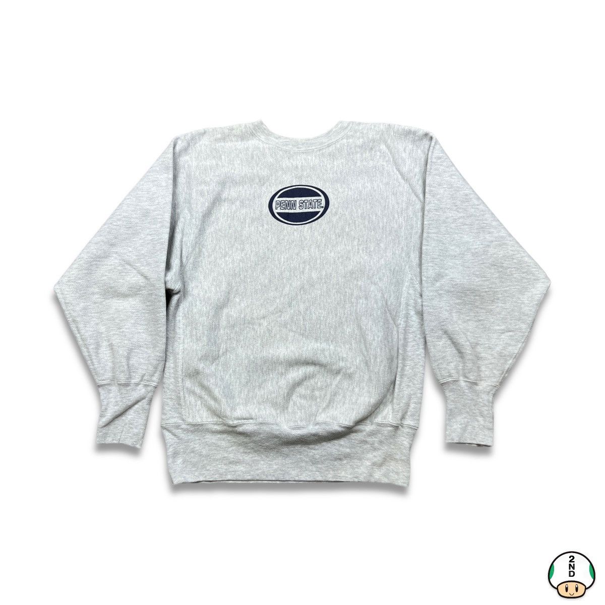 image of Vintage 80's Champion Penn State Reverse Weave Sweatshirt in Grey, Men's (Size Medium)