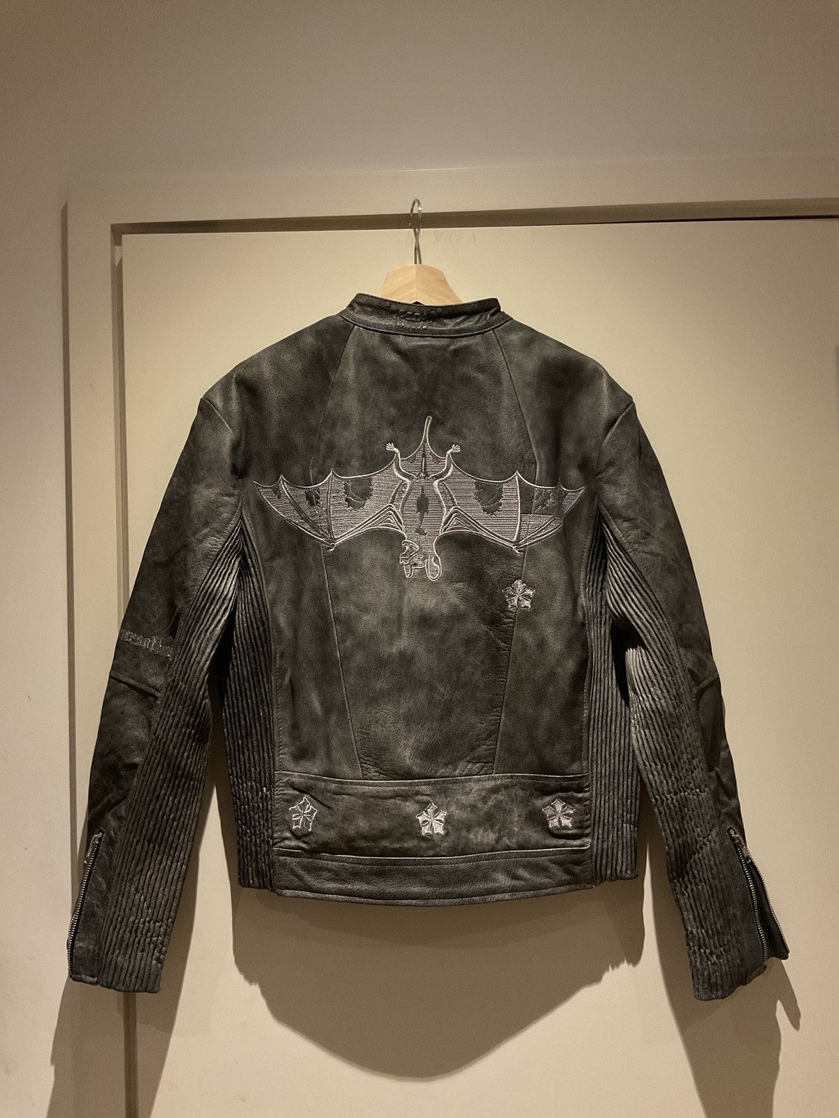 Other YEARS OF TEARS sample leather biker jacket -grey Size US S / EU 44-46 / 1 - 2 Thumbnail