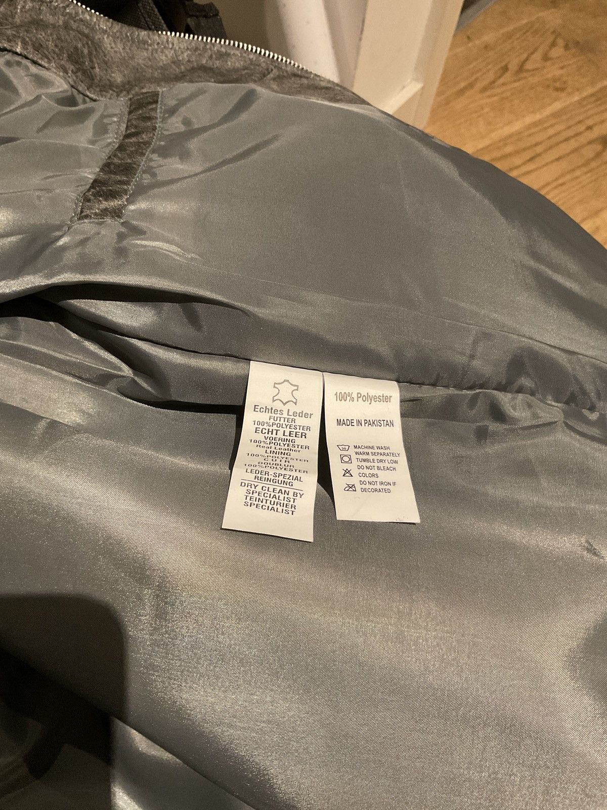 Other YEARS OF TEARS sample leather biker jacket -grey Size US S / EU 44-46 / 1 - 8 Thumbnail