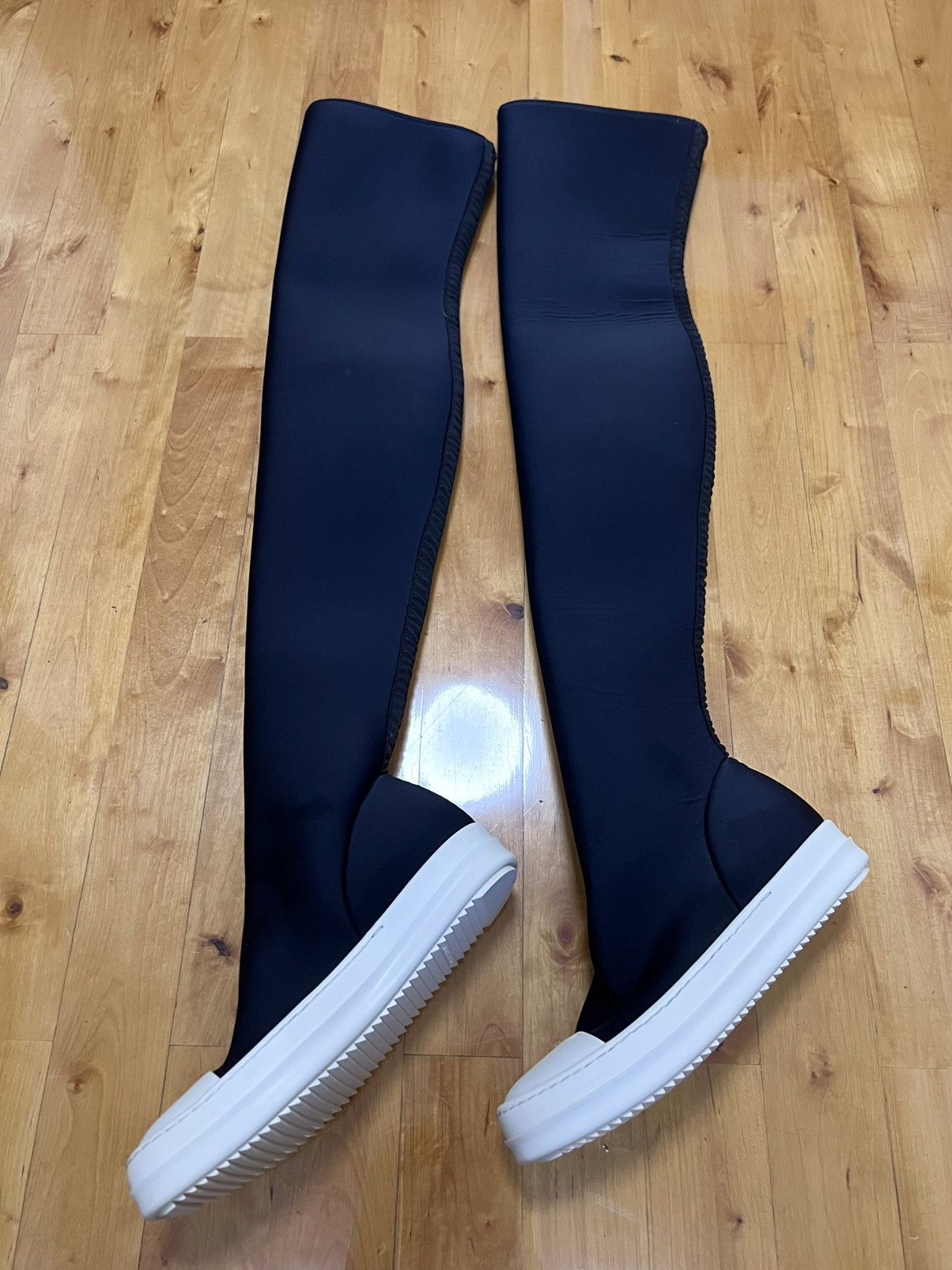 Rick Owens Drkshdw Rick owens drkshdw ramones thigh high stocking sz35 Size US 5 / IT 35 - 3 Thumbnail