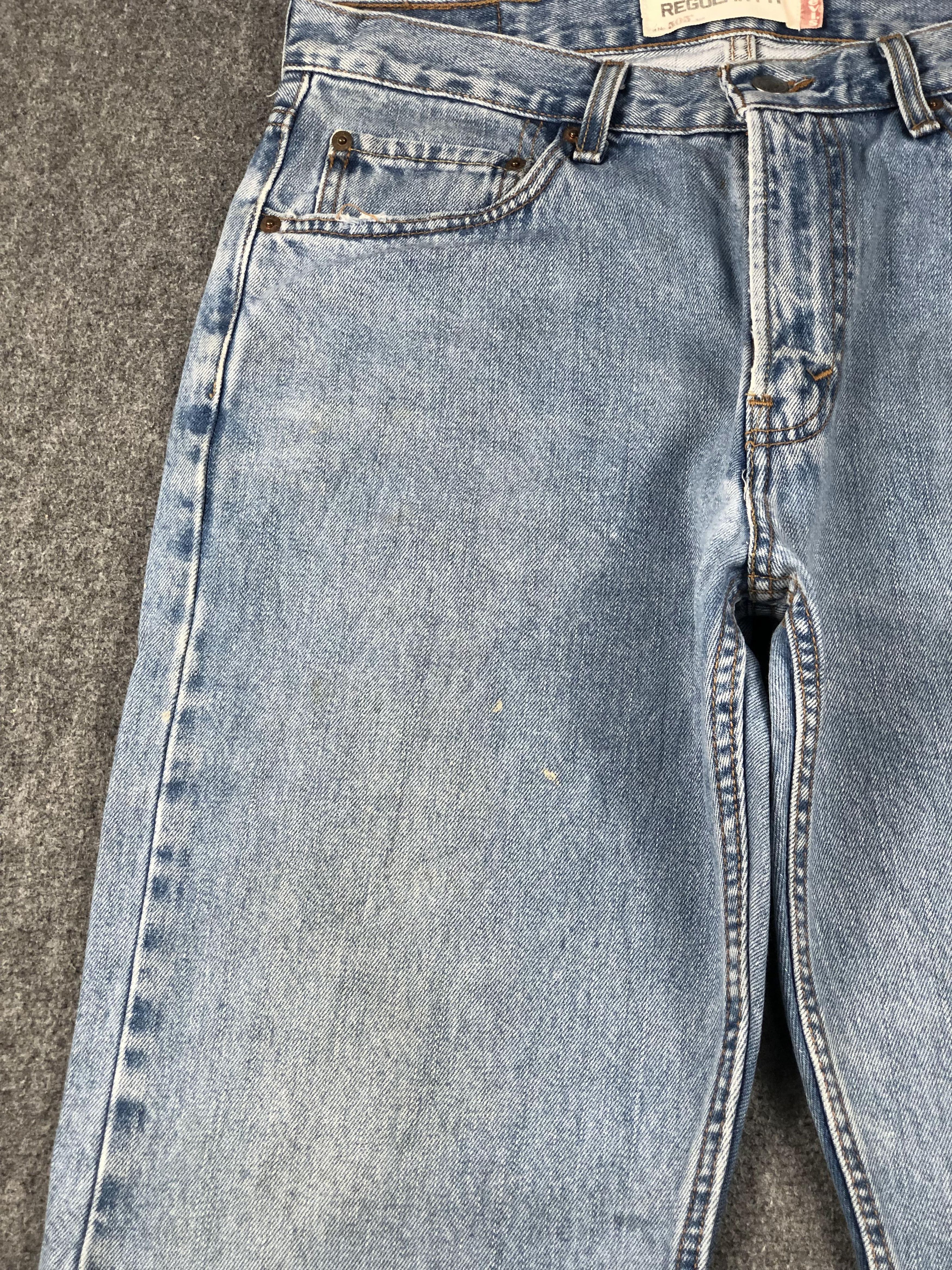 Levi's Vintage Levis 505 Faded Blue Jeans DP2276 Size US 33 - 12 Thumbnail