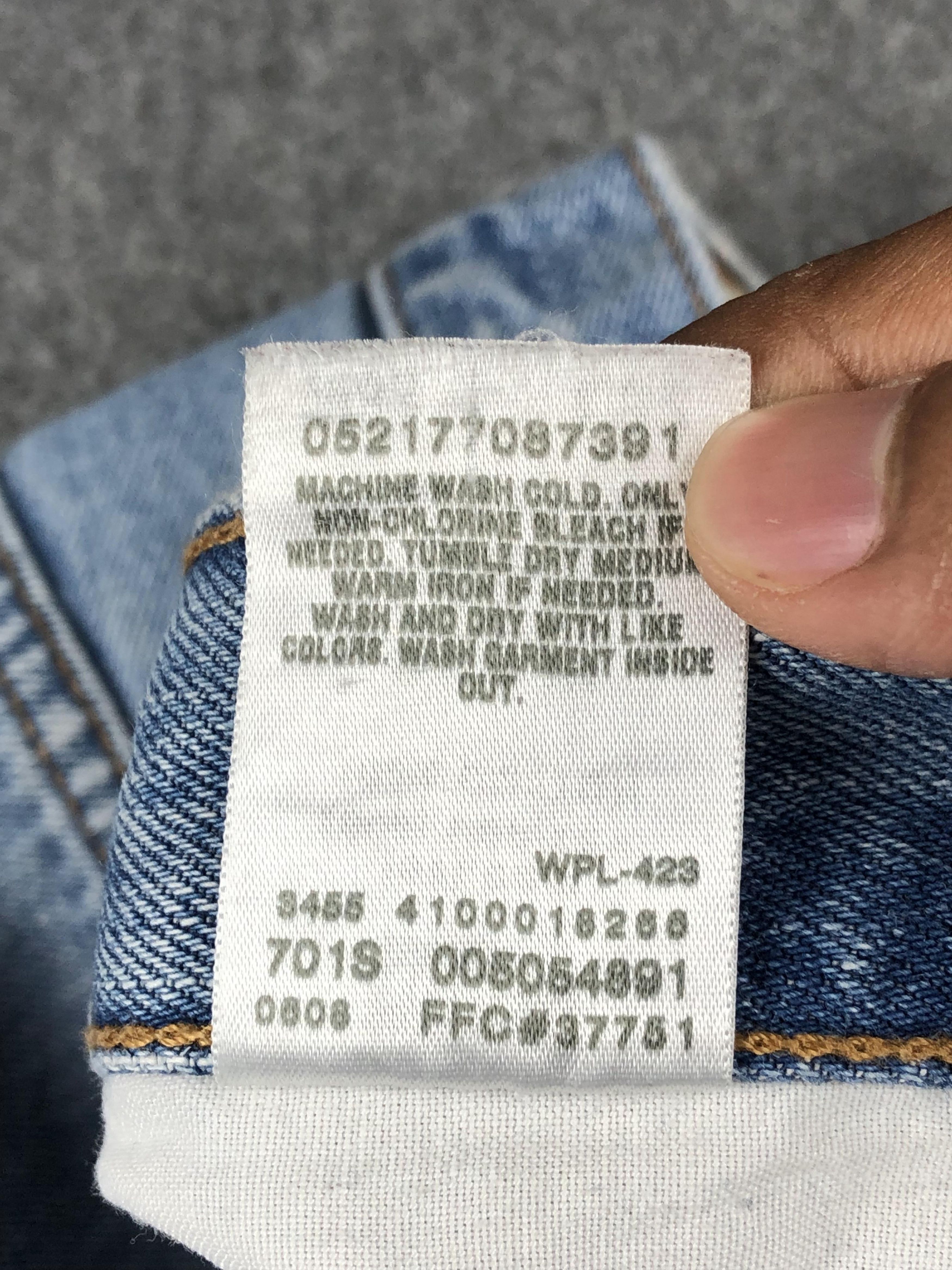 Levi's Vintage Levis 505 Faded Blue Jeans DP2276 Size US 33 - 7 Thumbnail