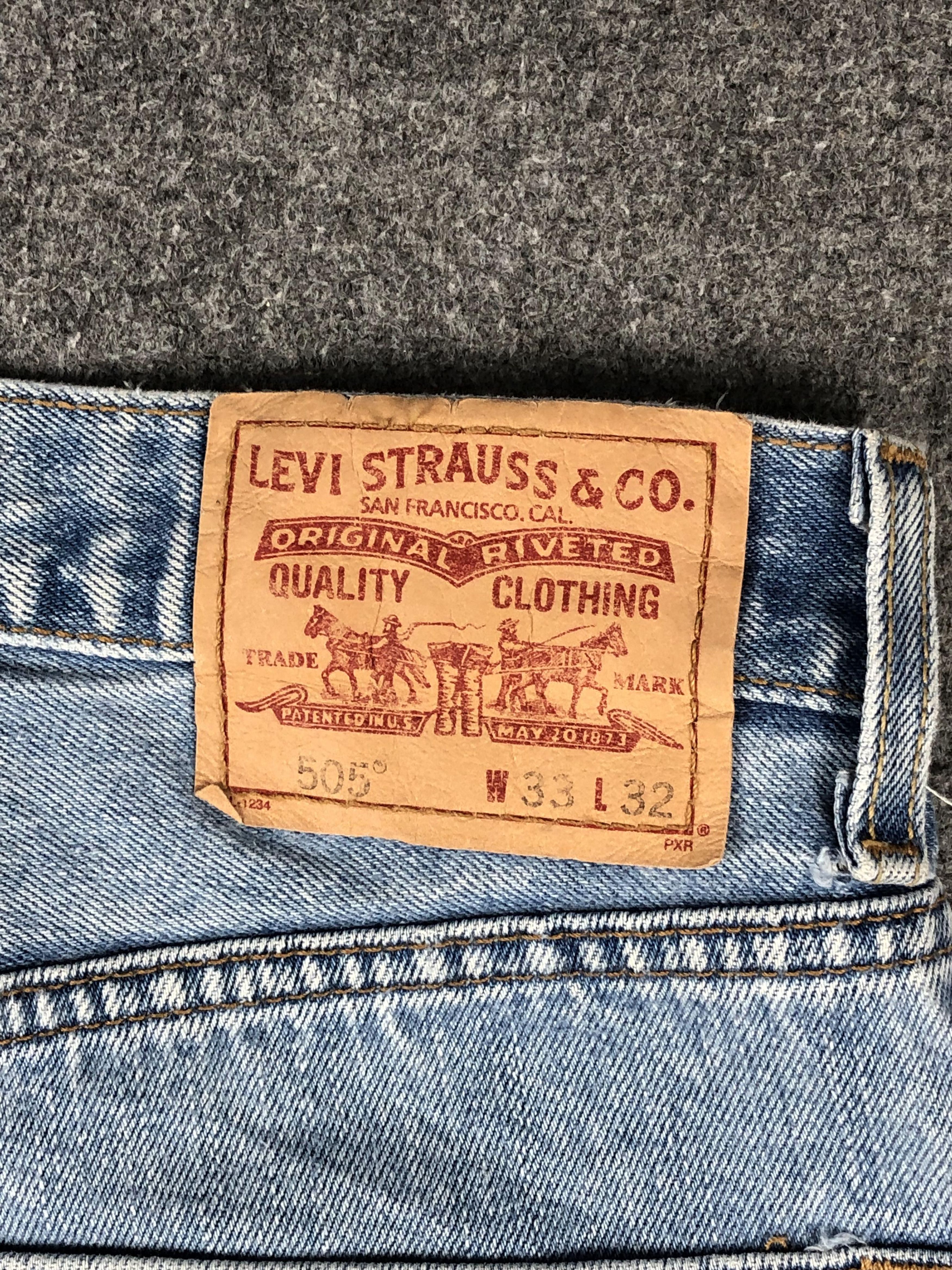 Levi's Vintage Levis 505 Faded Blue Jeans DP2276 Size US 33 - 5 Thumbnail