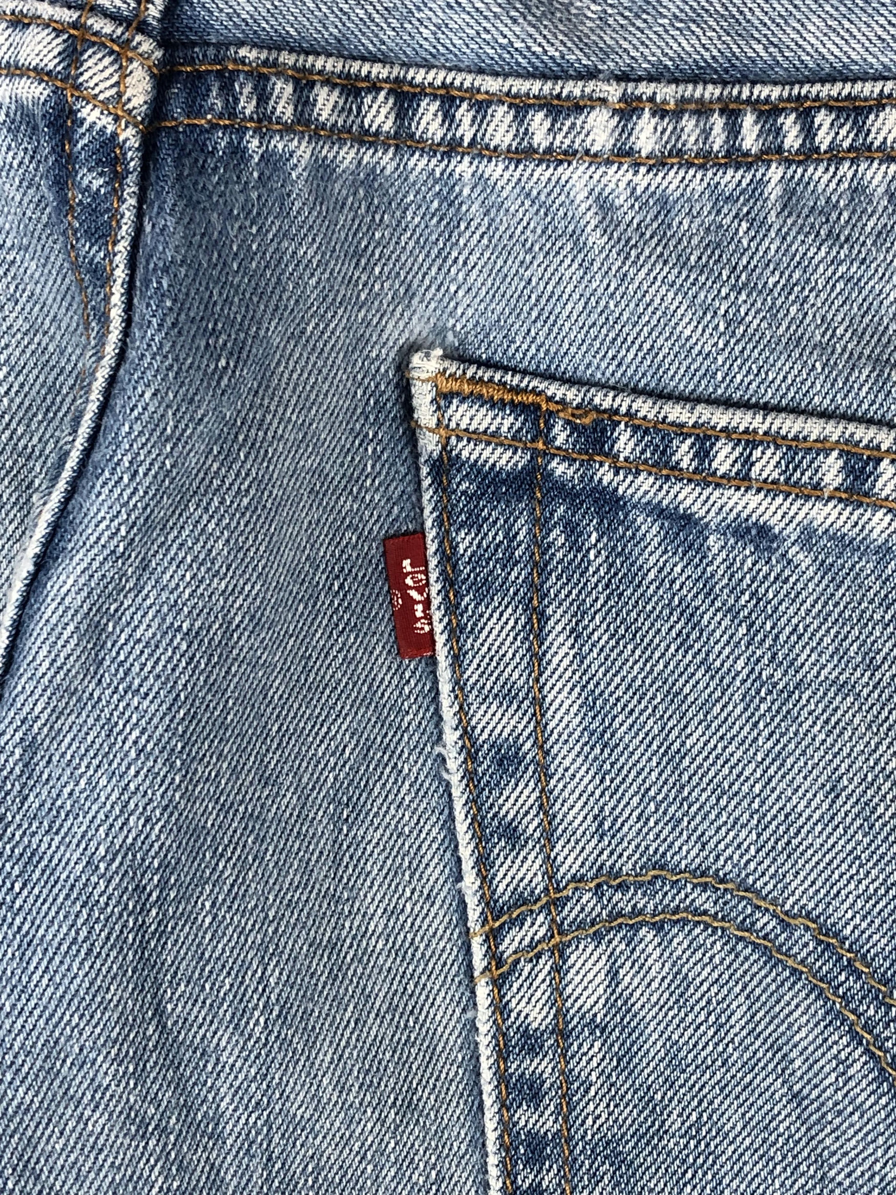 Levi's Vintage Levis 505 Faded Blue Jeans DP2276 Size US 33 - 9 Thumbnail