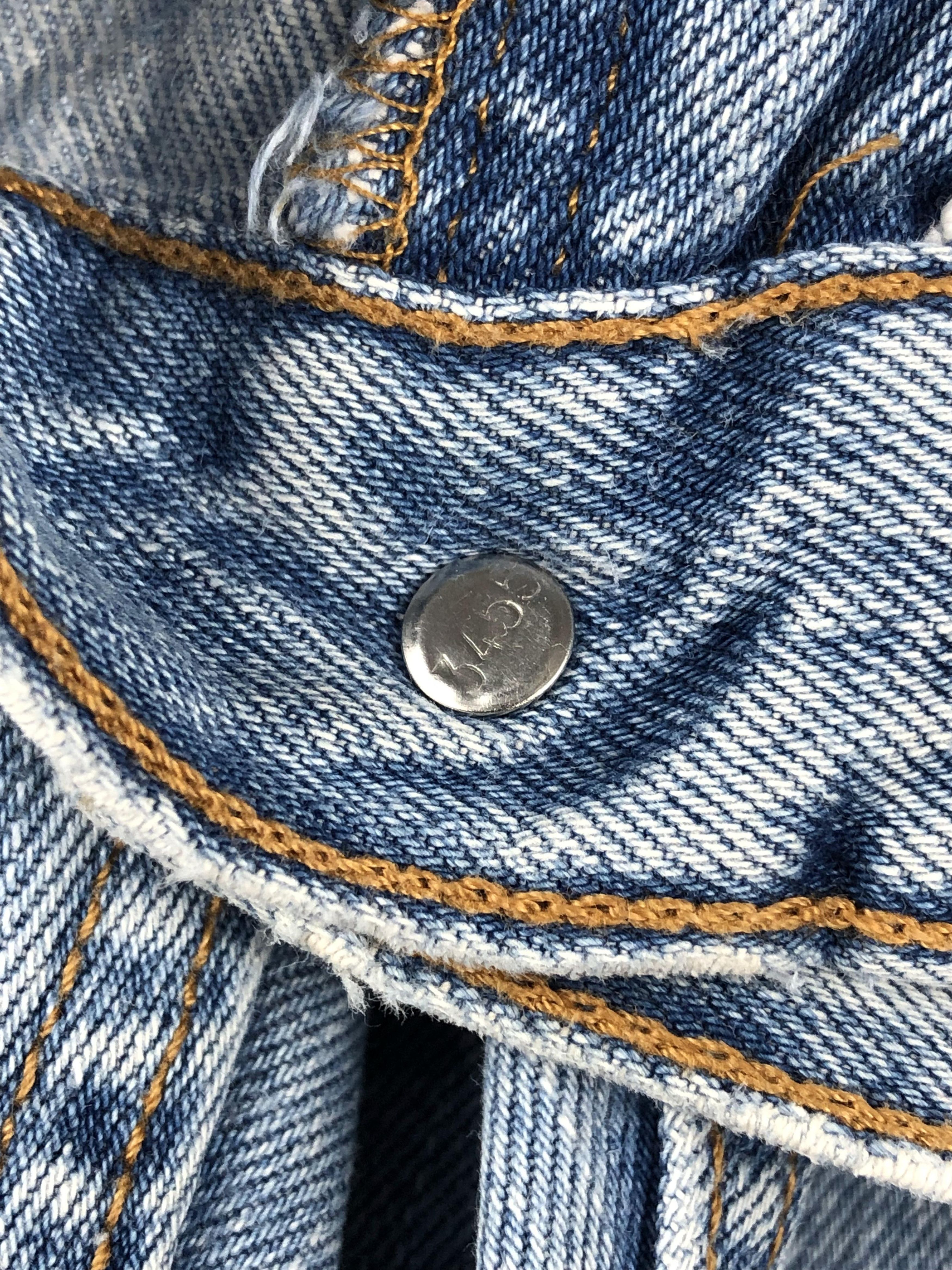 Levi's Vintage Levis 505 Faded Blue Jeans DP2276 Size US 33 - 17 Thumbnail