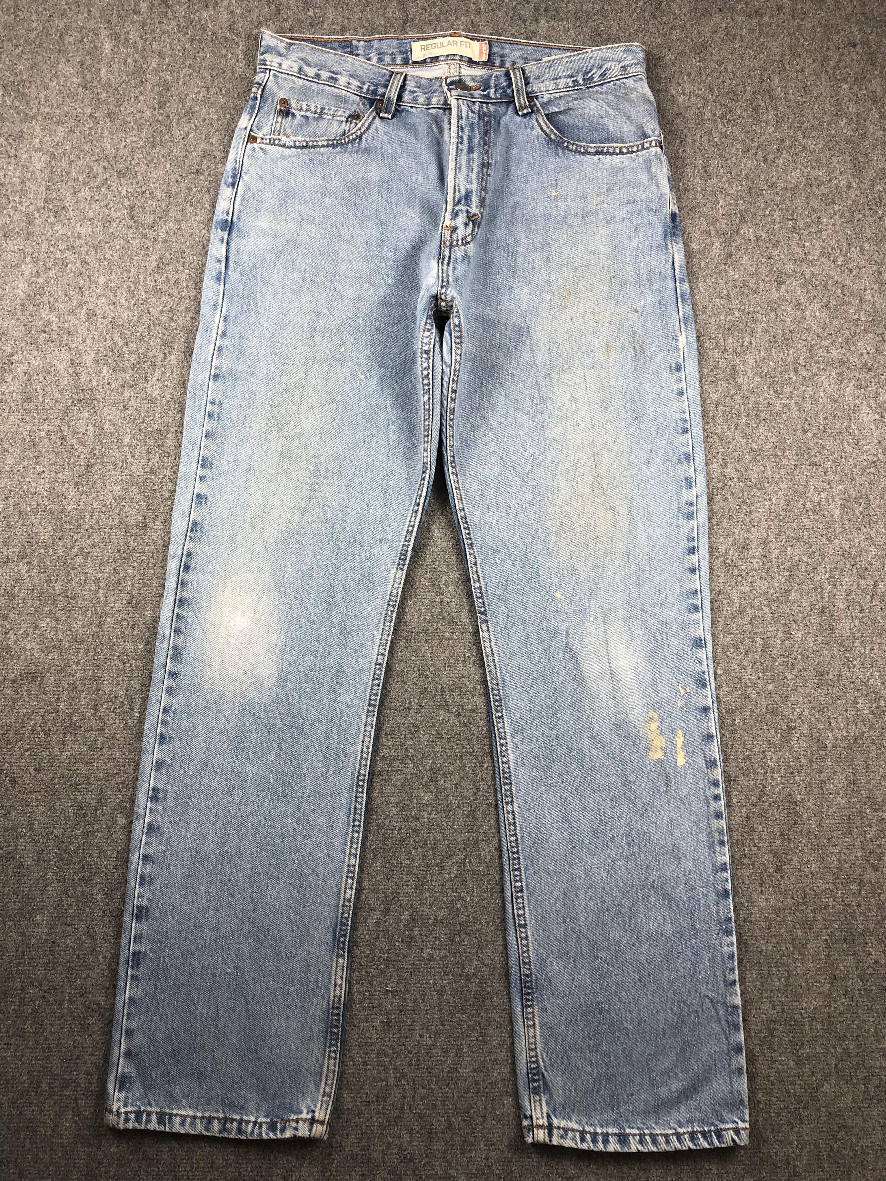 Levi's Vintage Levis 505 Faded Blue Jeans DP2276 Size US 33 - 1 Thumbnail