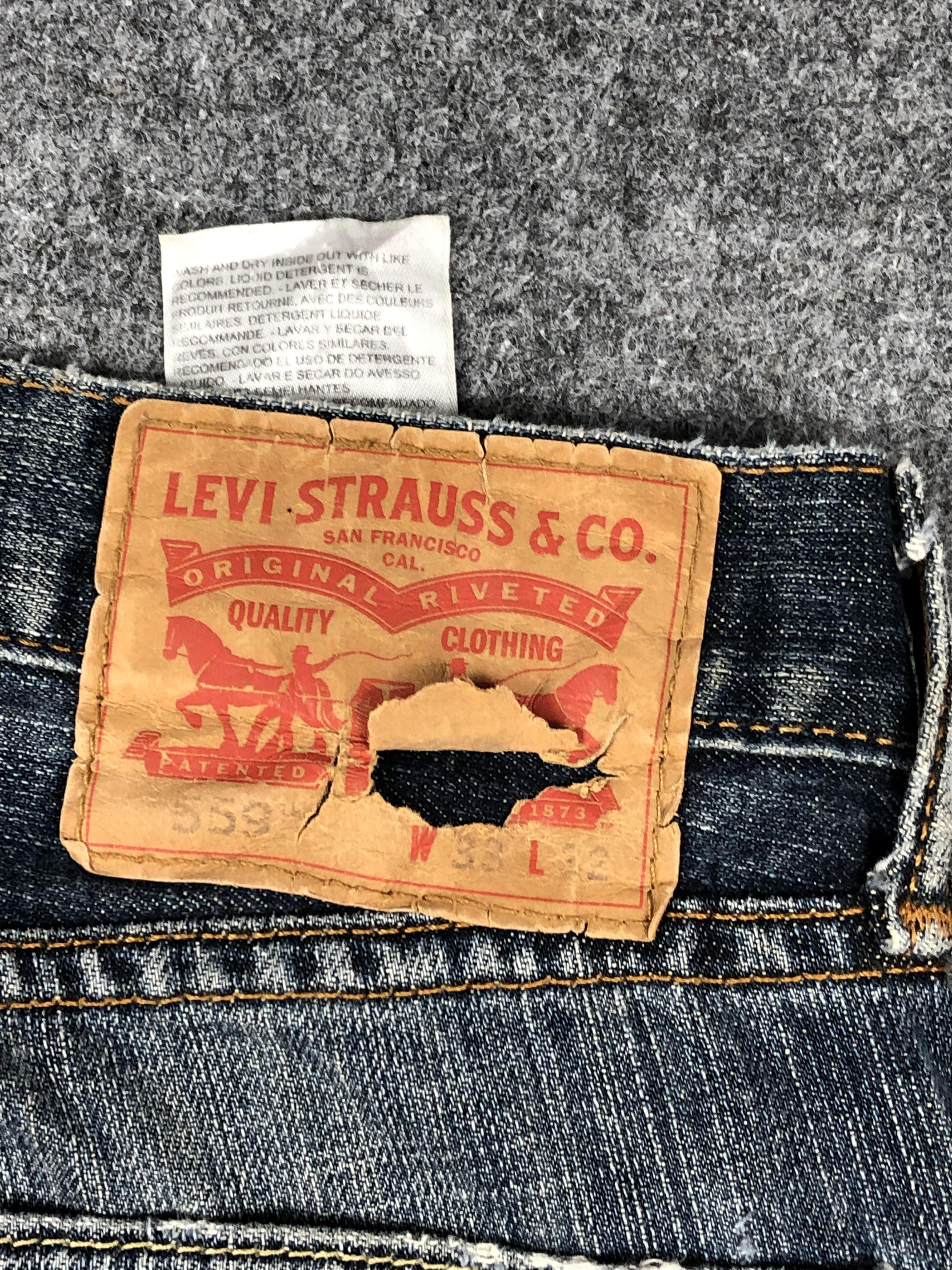 Levi's Vintage Levis 559 Loose Straight Faded Blue Jeans DP2277 Size US 34 / EU 50 - 4 Thumbnail