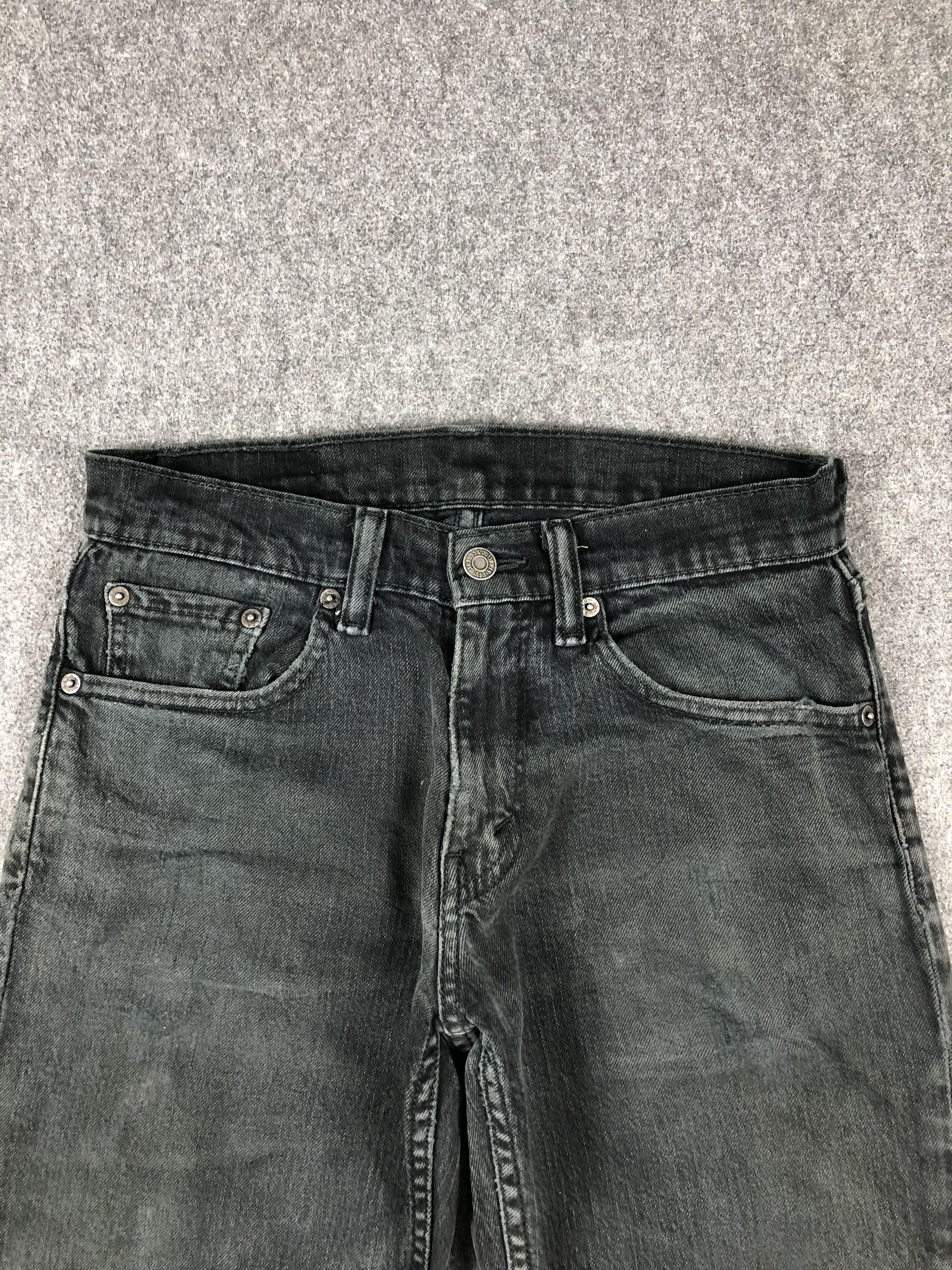 Levi's Vintage Distressed Levis 511 Faded Black Jeans DP2278 Size US 29 - 2 Thumbnail