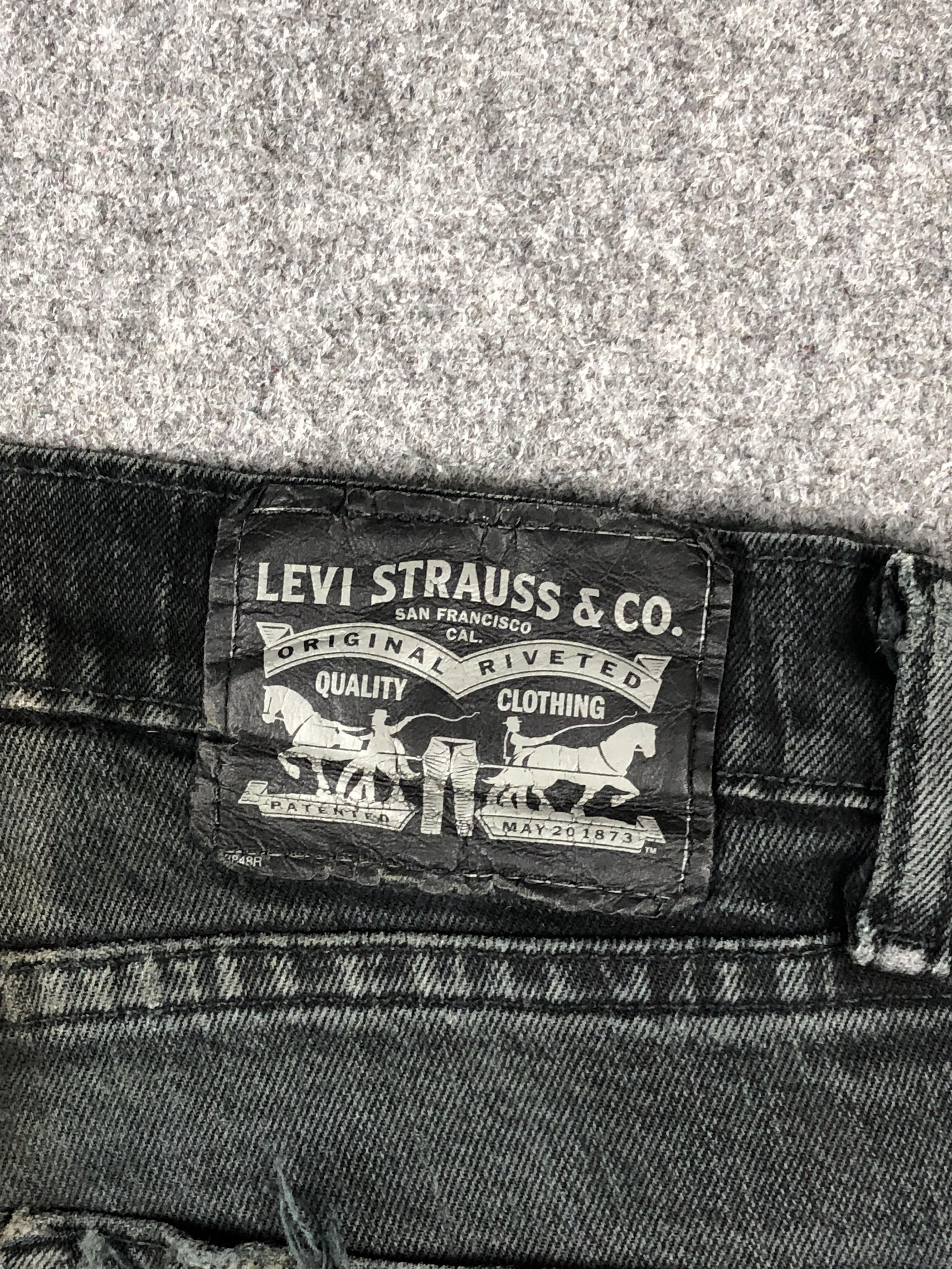 Levi's Vintage Distressed Levis 511 Faded Black Jeans DP2278 Size US 29 - 5 Thumbnail