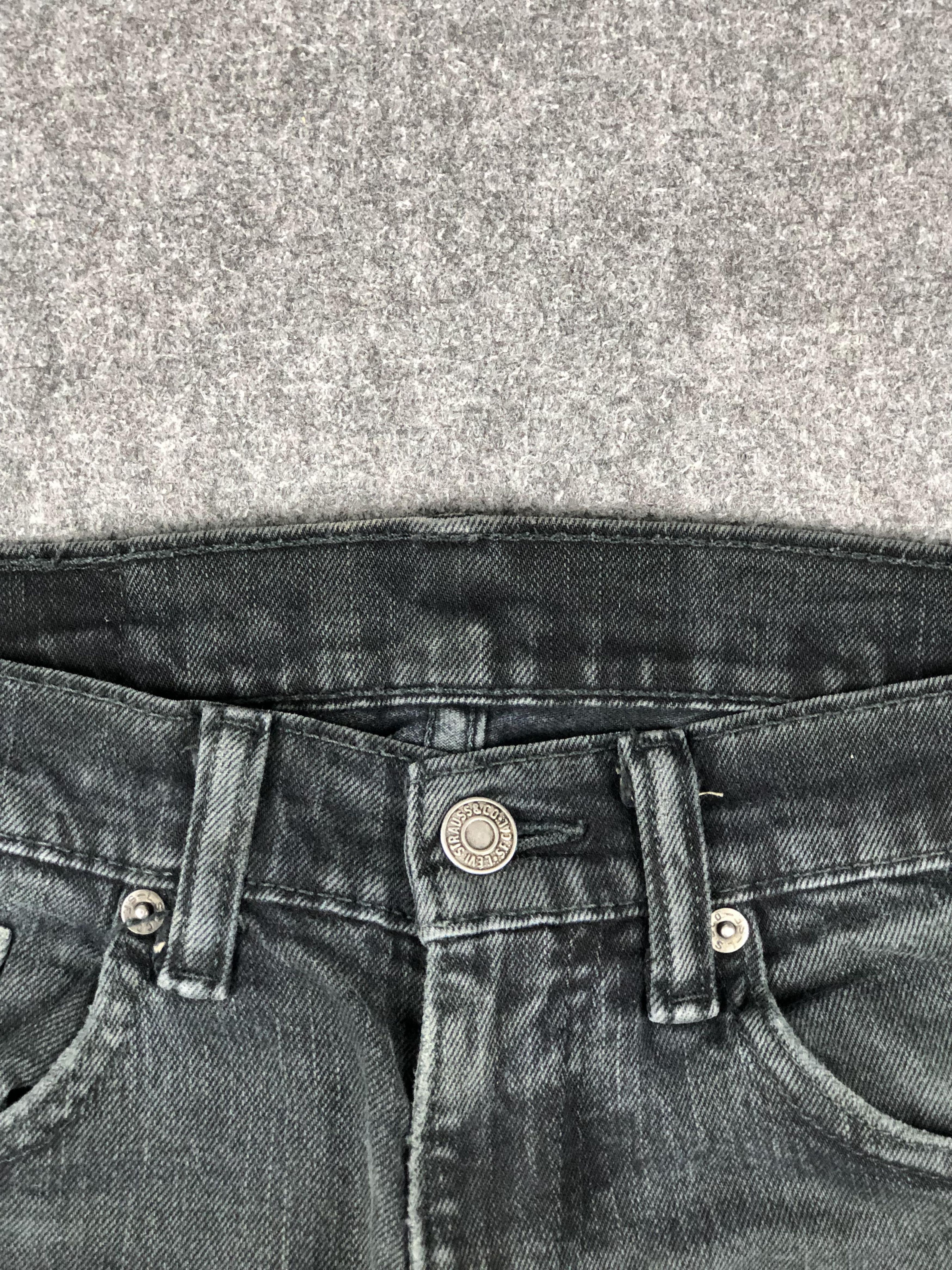 Levi's Vintage Distressed Levis 511 Faded Black Jeans DP2278 Size US 29 - 10 Thumbnail