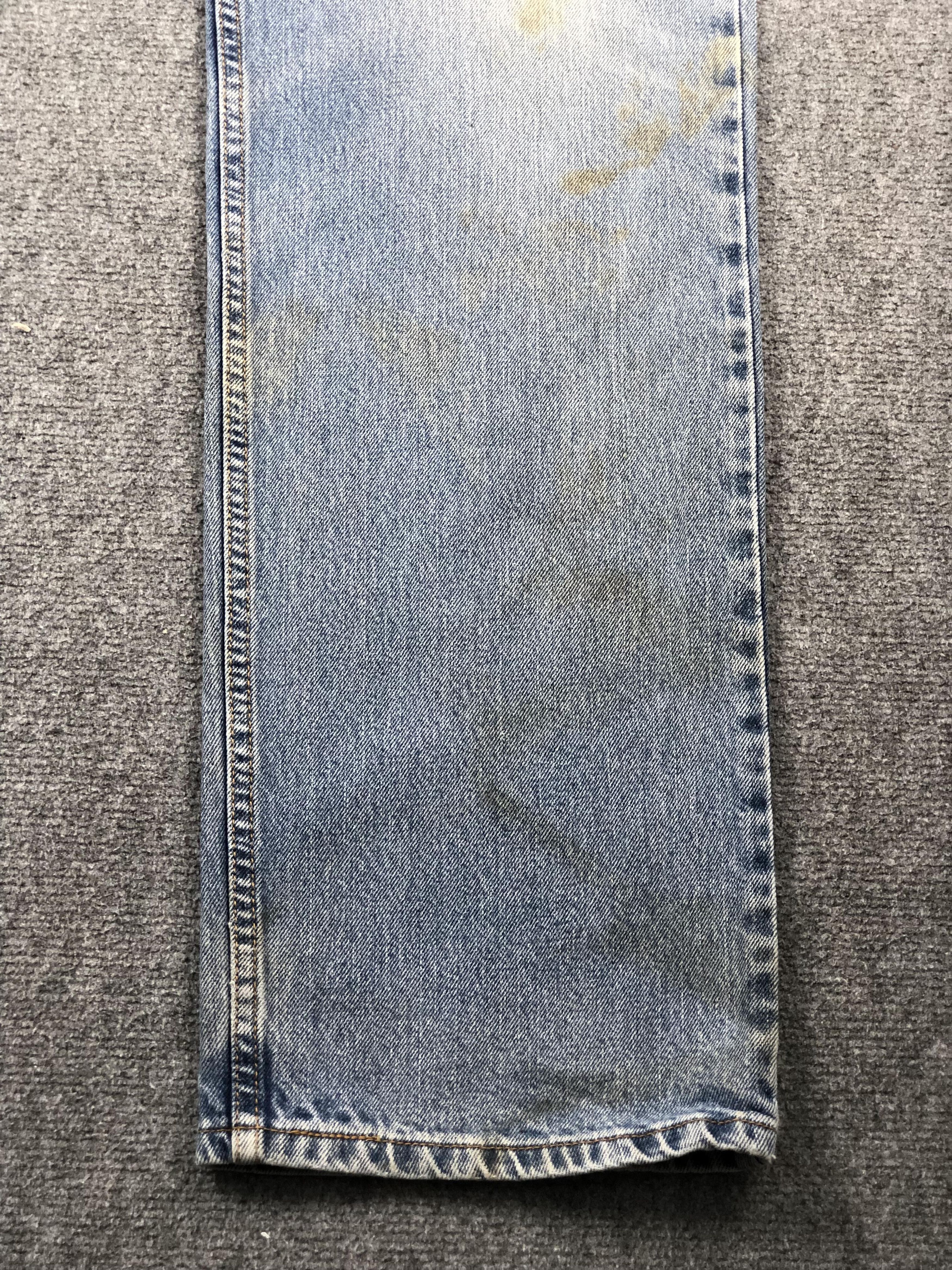 Levi's Vintage Levis 505 Faded Blue Jeans DP2279 Size US 35 - 14 Thumbnail
