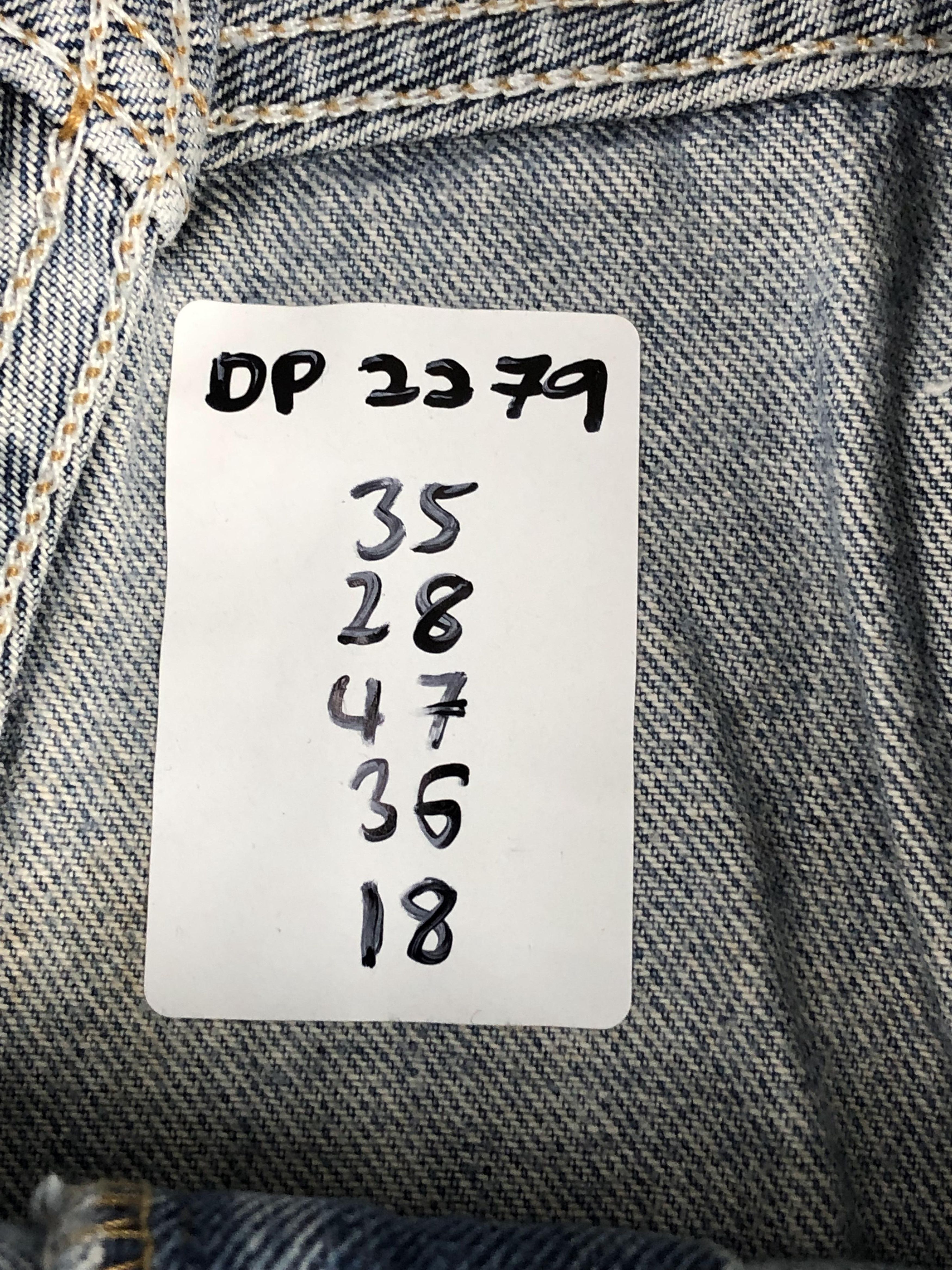 Levi's Vintage Levis 505 Faded Blue Jeans DP2279 Size US 35 - 24 Thumbnail