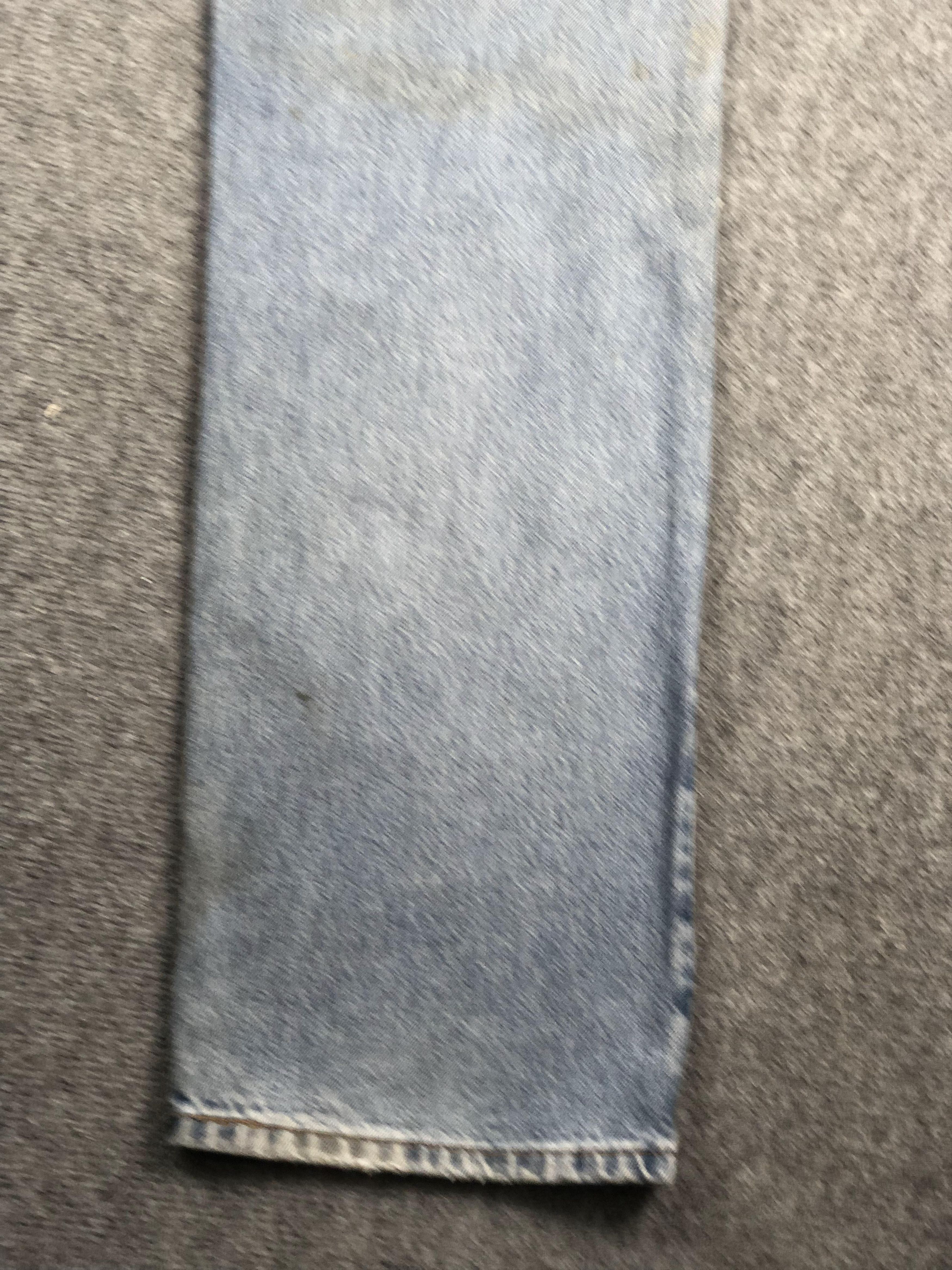 Levi's Vintage Levis 505 Faded Blue Jeans DP2279 Size US 35 - 23 Thumbnail