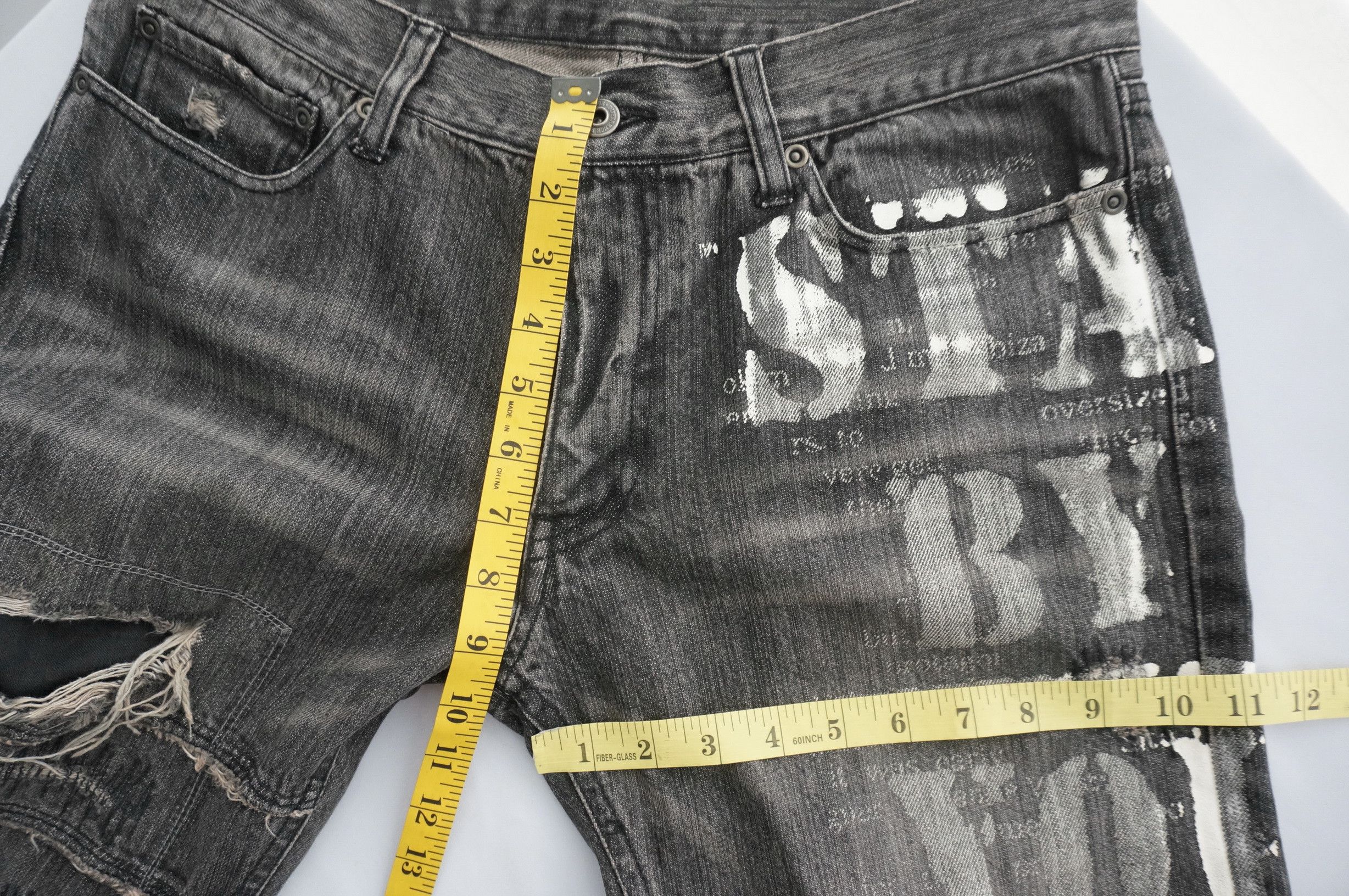 Japanese Brand Vintage Worn EDGE RUPERT Ripped Flared Distressed Jeans Size US 32 / EU 48 - 13 Thumbnail