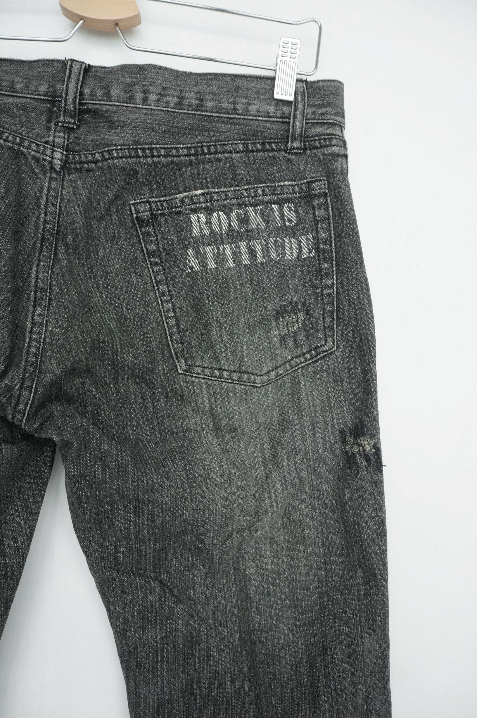 Japanese Brand Vintage Worn EDGE RUPERT Ripped Flared Distressed Jeans Size US 32 / EU 48 - 8 Thumbnail