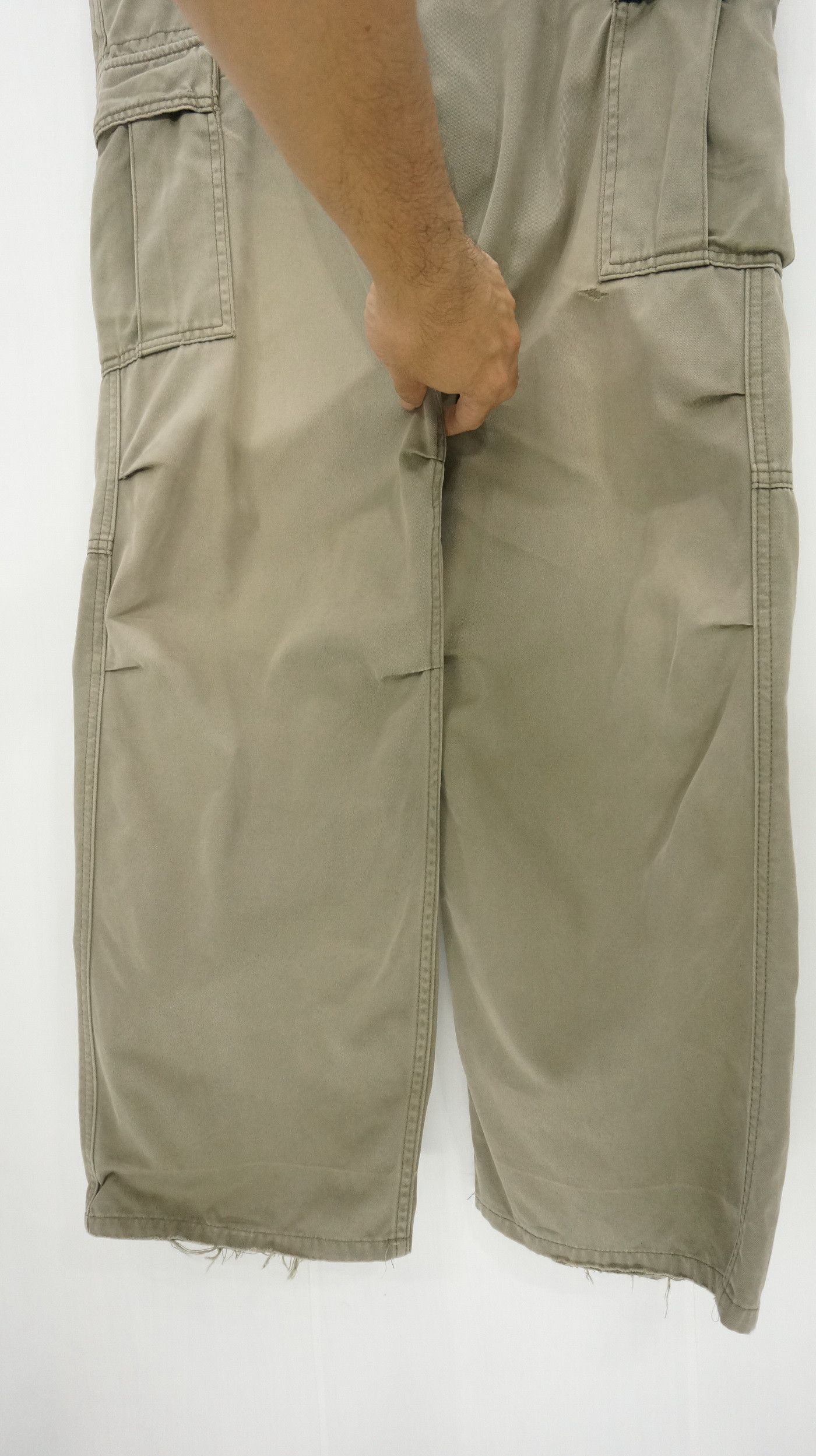 Alpha Industries 🔥Vtg Alpha Industries Faded Dusty Olive Worn Cargo Size US 30 / EU 46 - 9 Thumbnail