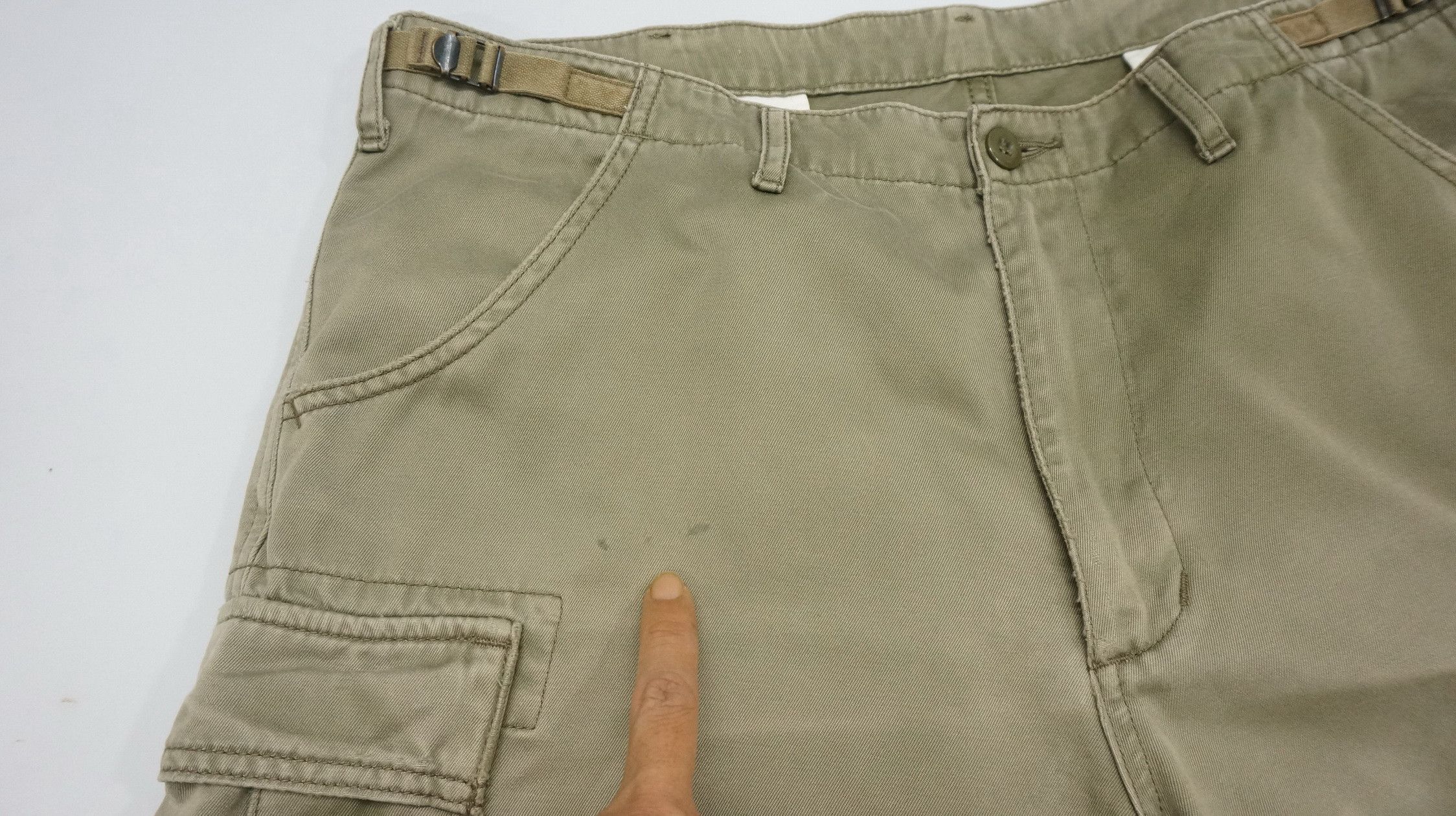 Alpha Industries 🔥Vtg Alpha Industries Faded Dusty Olive Worn Cargo Size US 30 / EU 46 - 24 Thumbnail