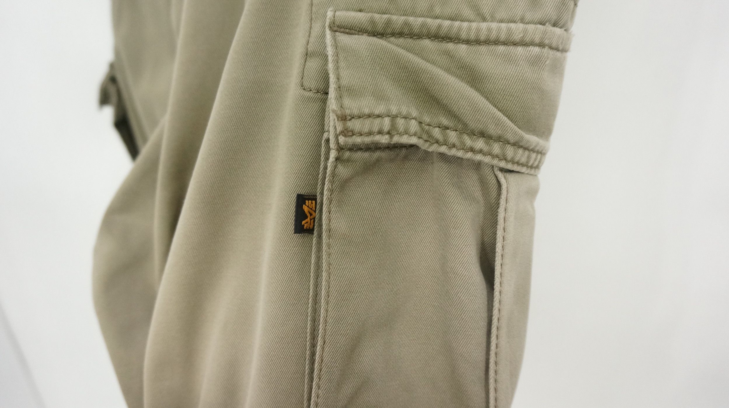 Alpha Industries 🔥Vtg Alpha Industries Faded Dusty Olive Worn Cargo Size US 30 / EU 46 - 11 Thumbnail