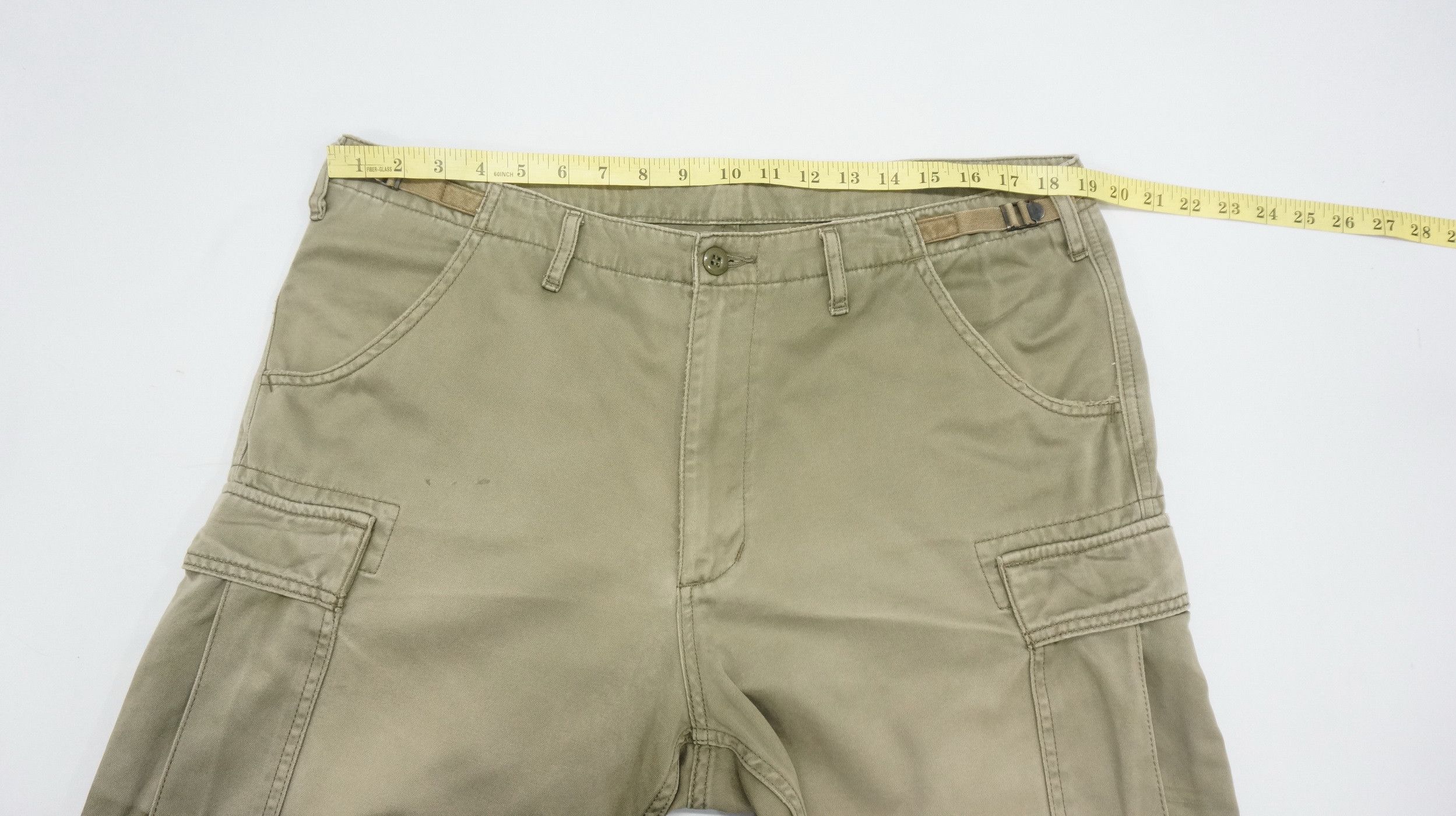 Alpha Industries 🔥Vtg Alpha Industries Faded Dusty Olive Worn Cargo Size US 30 / EU 46 - 14 Thumbnail