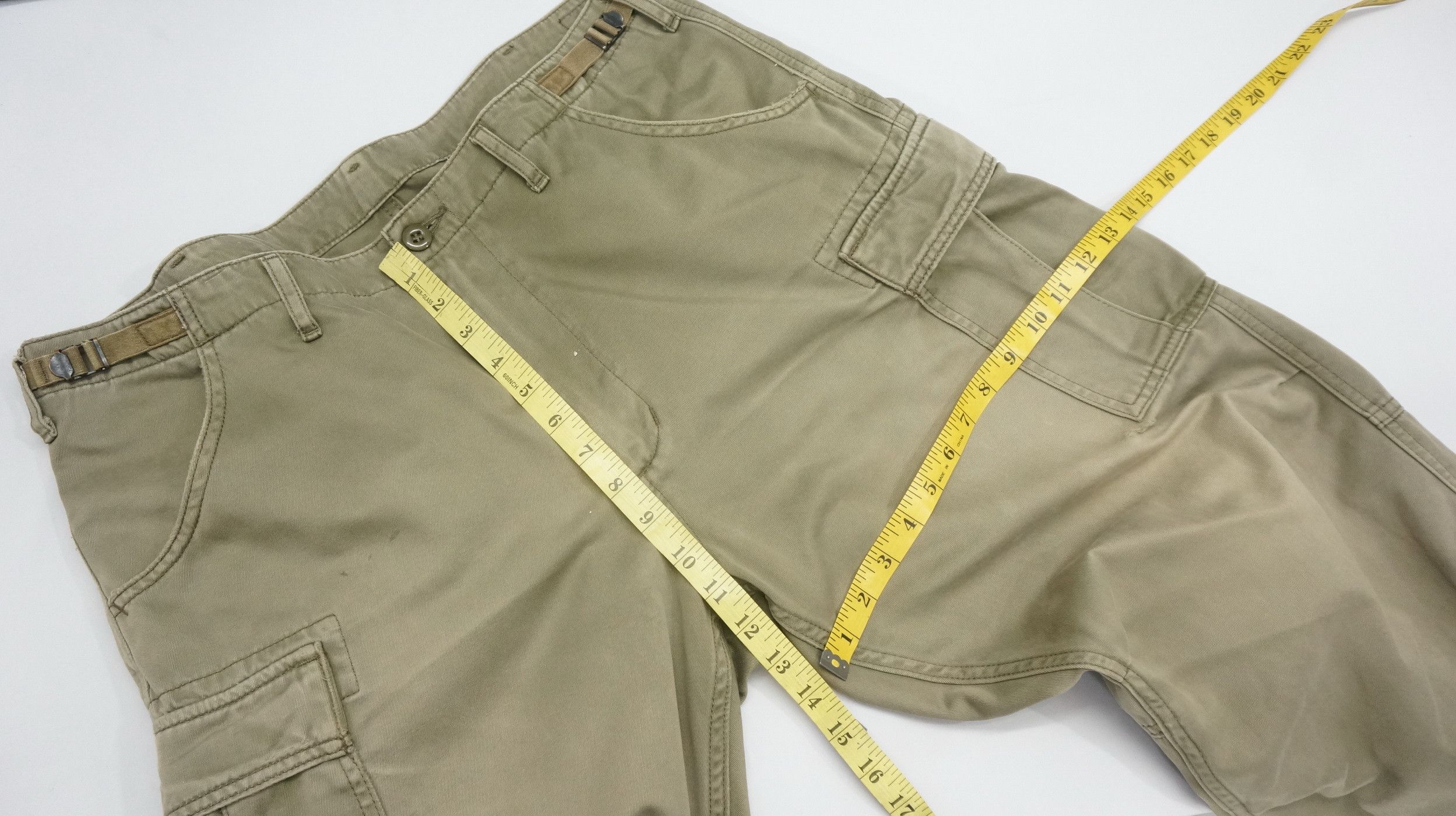 Alpha Industries 🔥Vtg Alpha Industries Faded Dusty Olive Worn Cargo Size US 30 / EU 46 - 15 Thumbnail