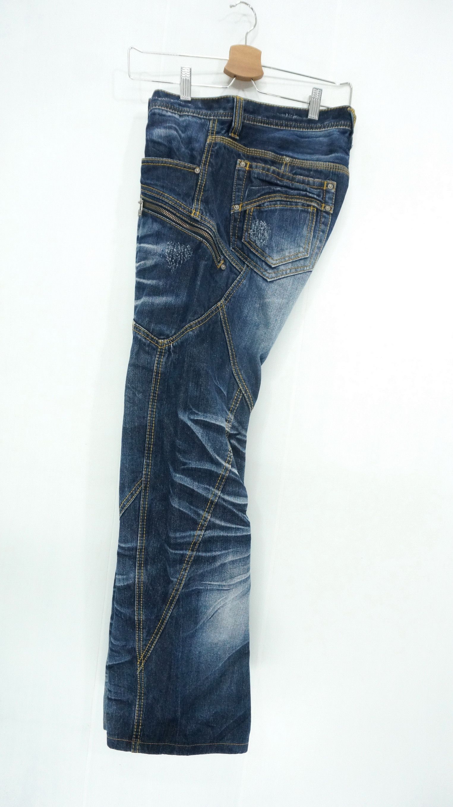 HIDEAWAYS 🔥NICOLE HIDEAWAYS Japan Distressed Jeans Size US 32 / EU 48 - 11 Thumbnail