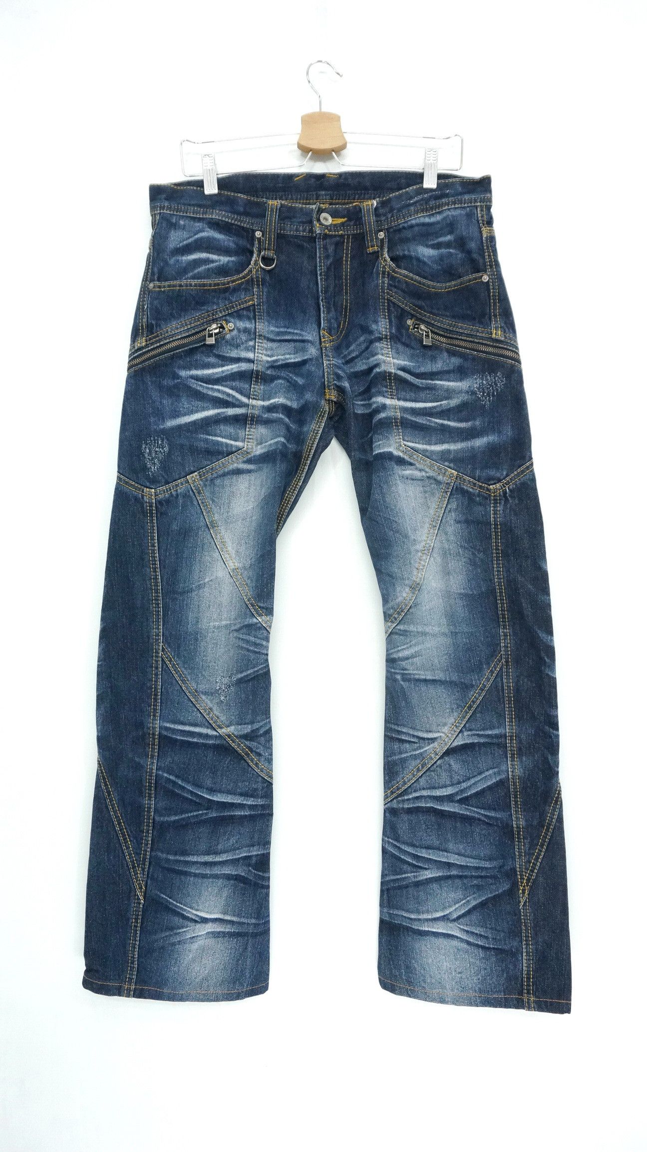 HIDEAWAYS 🔥NICOLE HIDEAWAYS Japan Distressed Jeans Size US 32 / EU 48 - 1 Thumbnail
