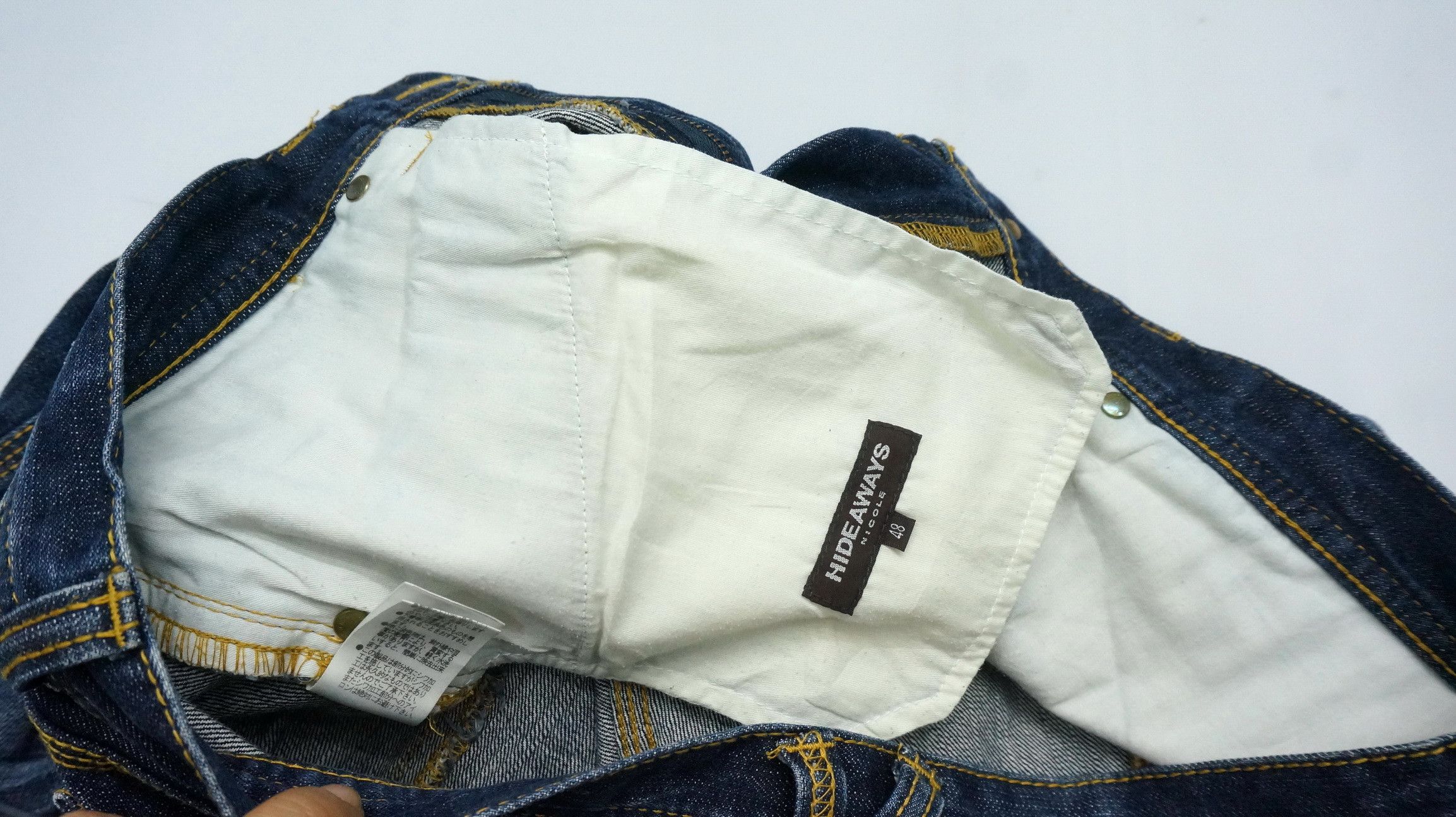 HIDEAWAYS 🔥NICOLE HIDEAWAYS Japan Distressed Jeans Size US 32 / EU 48 - 18 Thumbnail