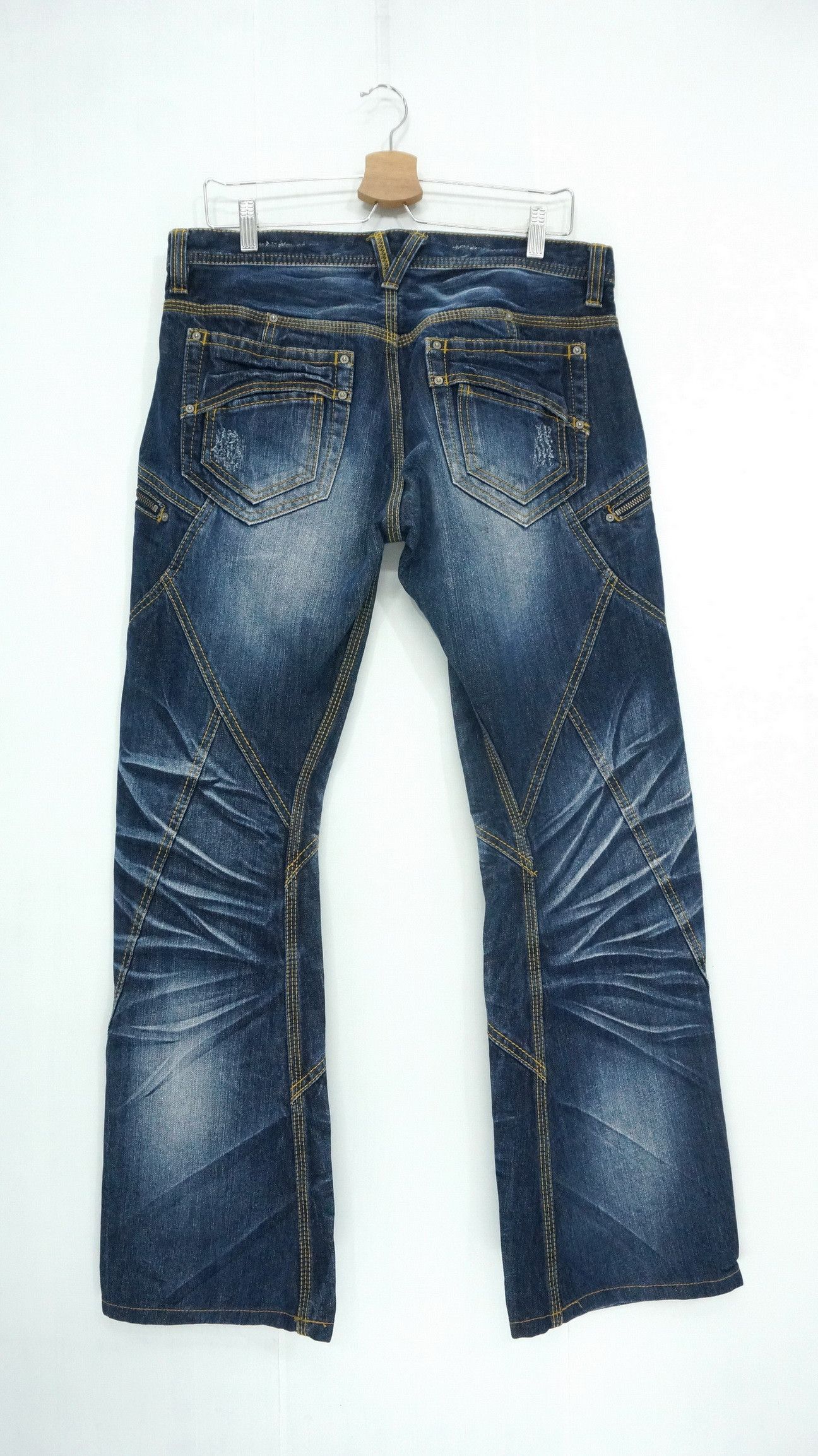HIDEAWAYS 🔥NICOLE HIDEAWAYS Japan Distressed Jeans Size US 32 / EU 48 - 7 Thumbnail