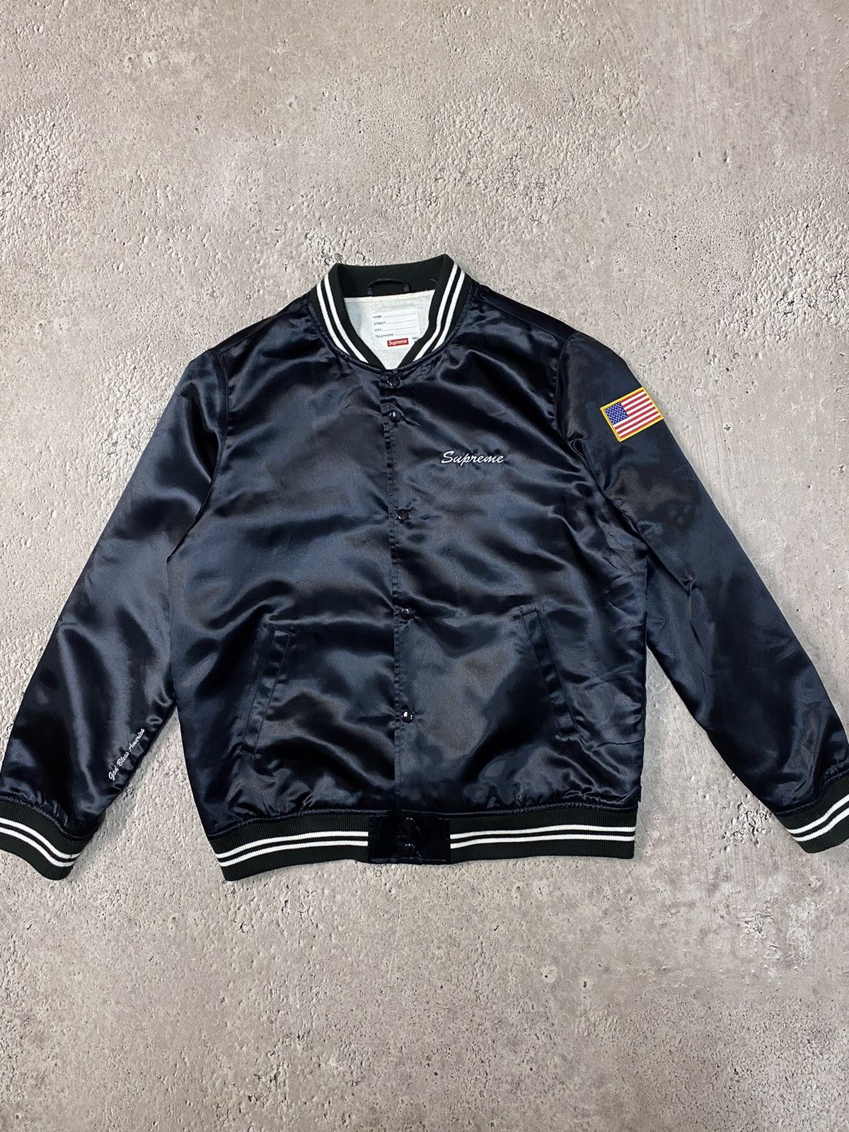 Supreme satin club outlet jacket