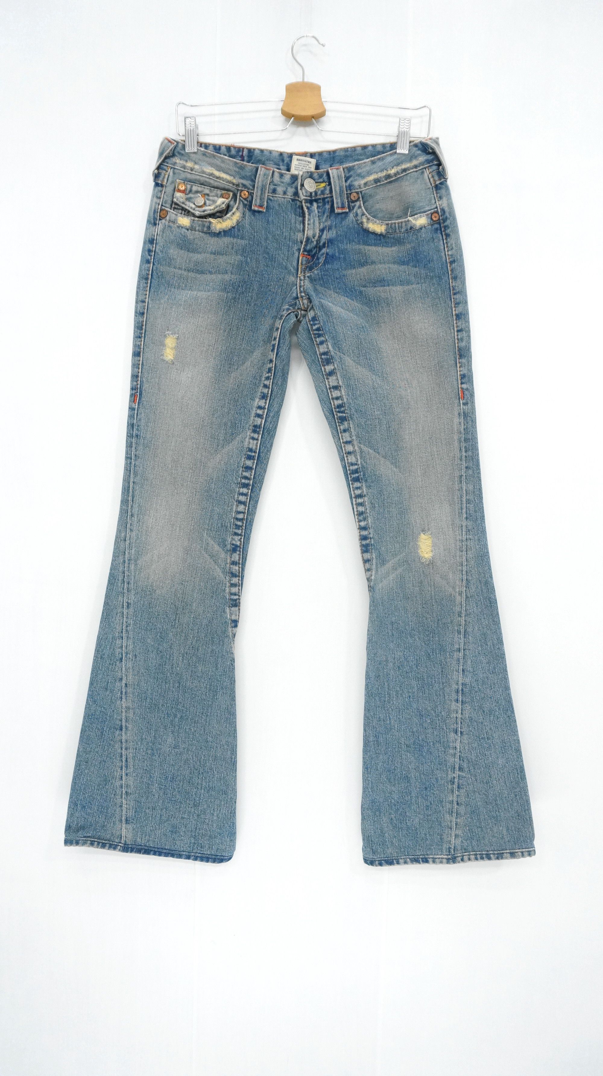 image of Levis Vintage Clothing x True Religion Flare Vintage True Religion Joey Women Jeans in Browned Off 