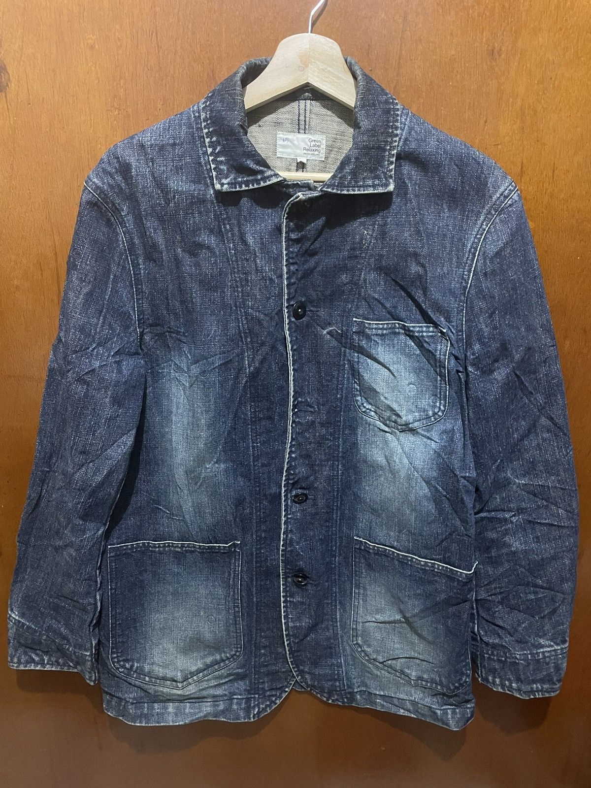 image of United Arrows x Workers Vintage United Arrow Workwear’S Denim Jackets in Blue, Men's (Size Medium)