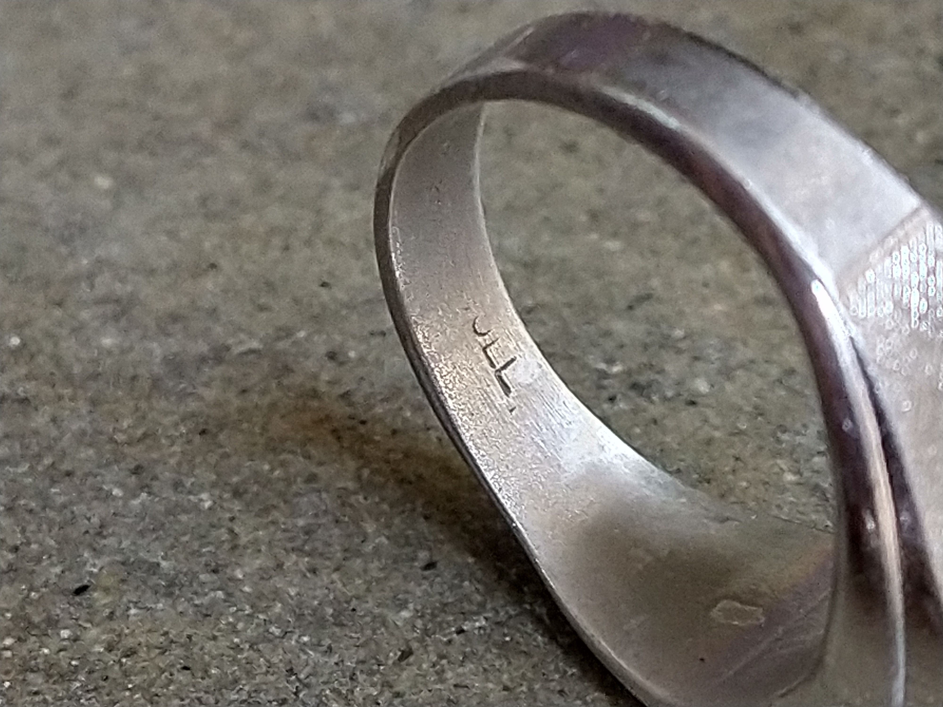 Jewelry Vintage Sterling Silver Ring Size 9 Clear Glass Size ONE SIZE - 10 Thumbnail
