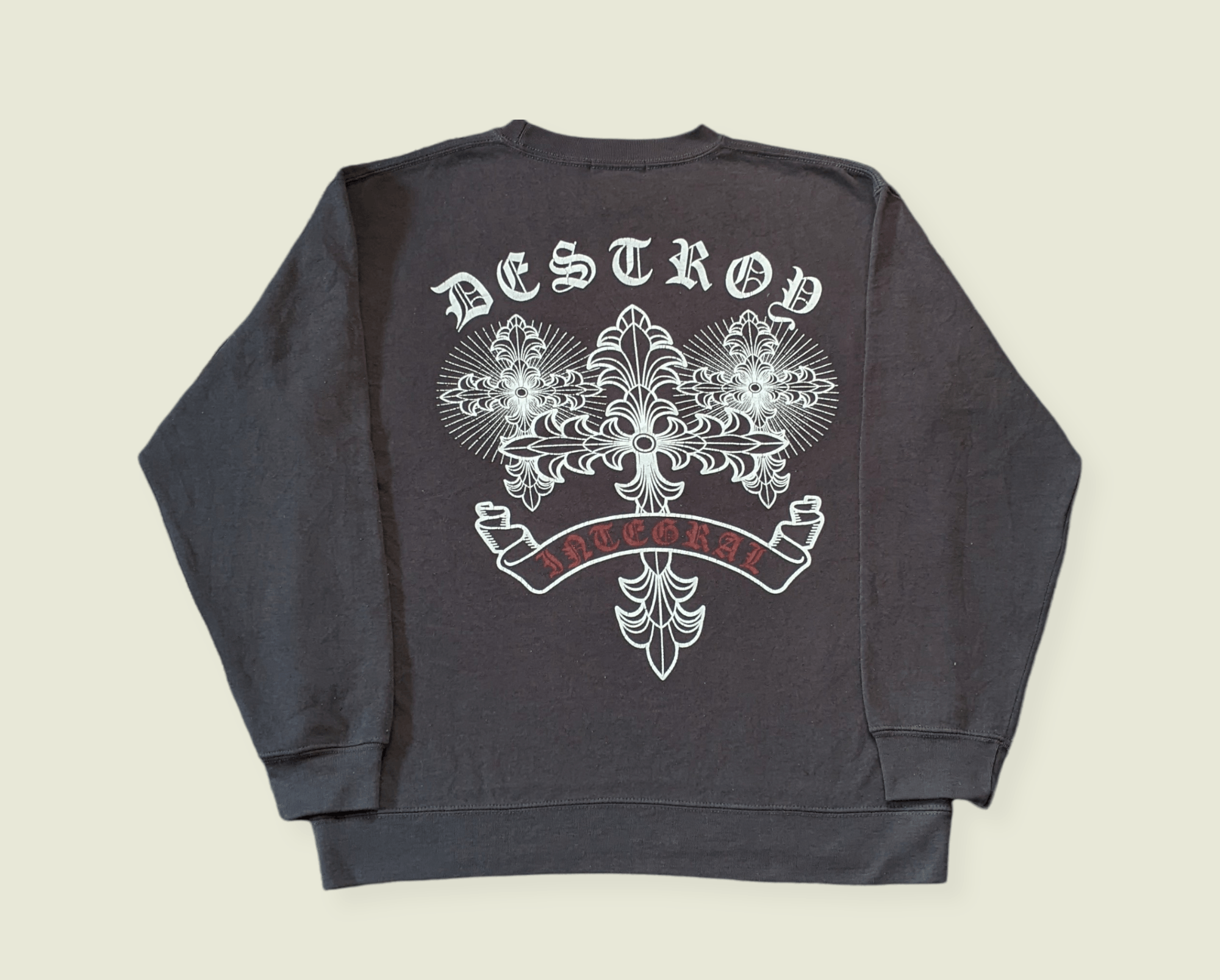 Vintage Japan Bullet Noise Destroy Cross Sweatshirt