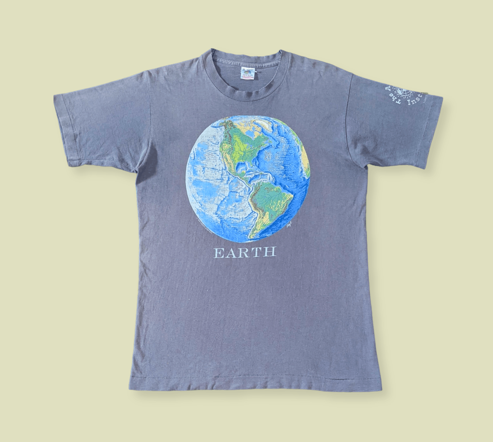 Arts & Science × Vintage Vintage 90s Earth Nature Artwork Art T shirt Size US M / EU 48-50 / 2 - 2 Thumbnail