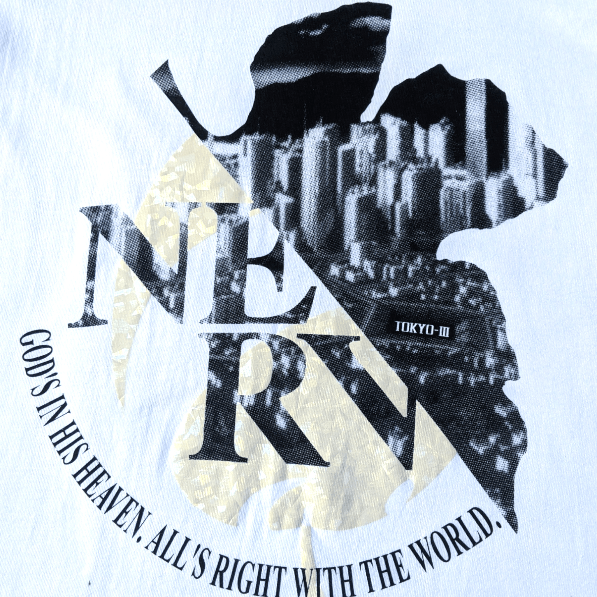 Anime × Japanese Brand Neon Genesis Evangelion NERV Anime Big Logo T shirt Size US M / EU 48-50 / 2 - 4 Thumbnail