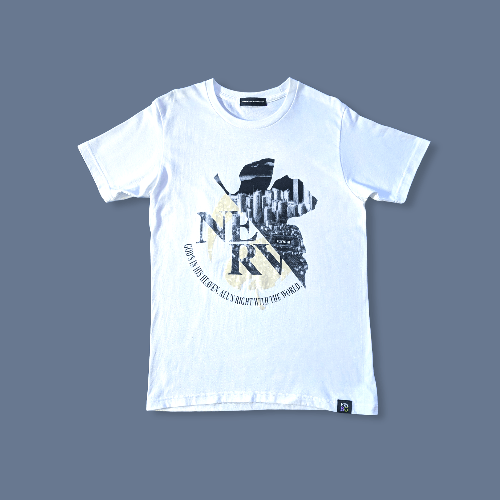 Anime × Japanese Brand Neon Genesis Evangelion NERV Anime Big Logo T shirt Size US M / EU 48-50 / 2 - 1 Thumbnail
