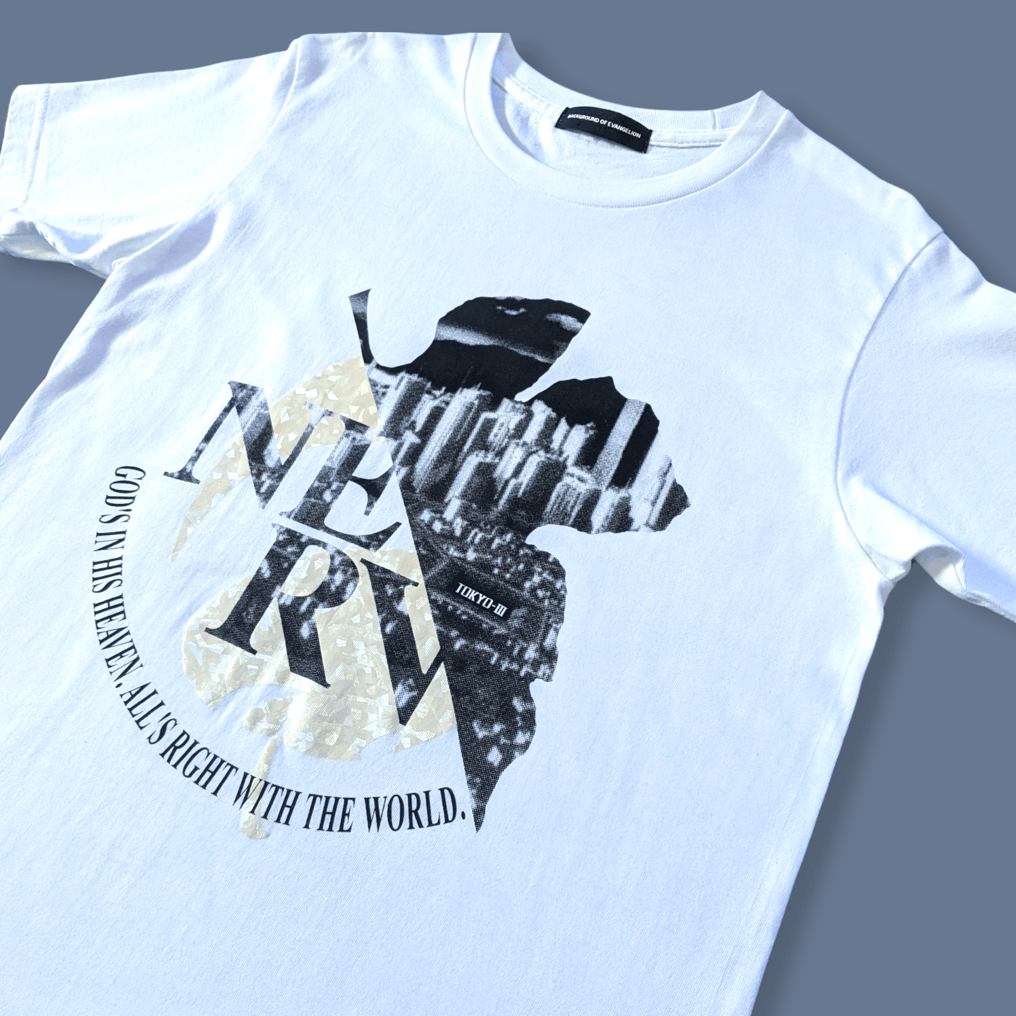 Anime × Japanese Brand Neon Genesis Evangelion NERV Anime Big Logo T shirt Size US M / EU 48-50 / 2 - 2 Thumbnail