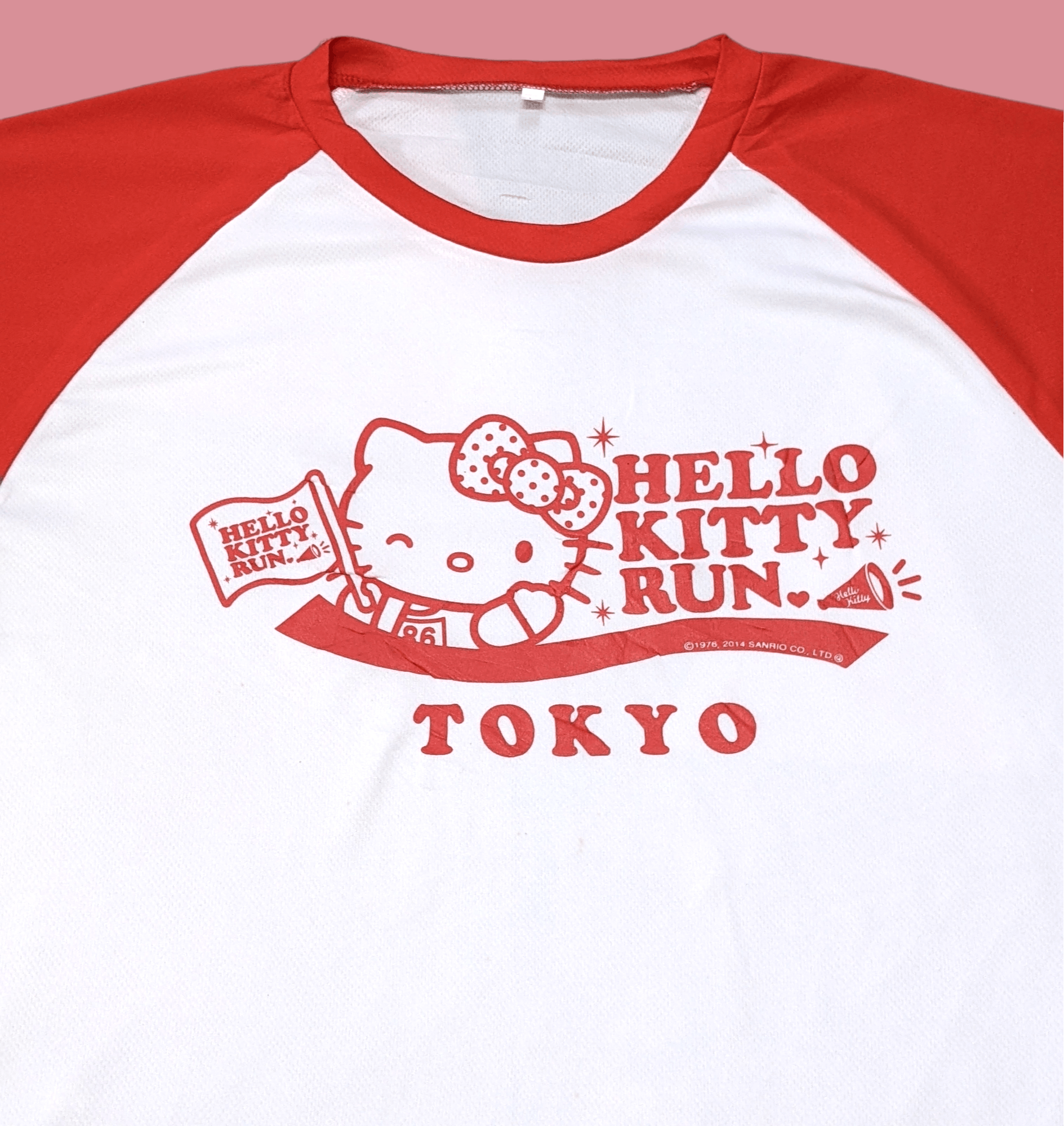 Anime × Japanese Brand × Vintage Japanese Anime Cute Hello Kitty Mascot Tokyo Run Jersey Size US L / EU 52-54 / 3 - 1 Thumbnail