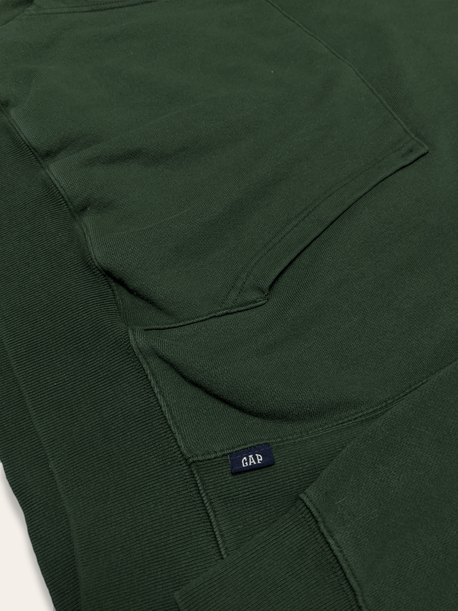 Gap × Vintage Vtg 90s Gap Essential Olive Green Pullover Oversized Hoodie Size US XXL / EU 58 / 5 - 6 Thumbnail
